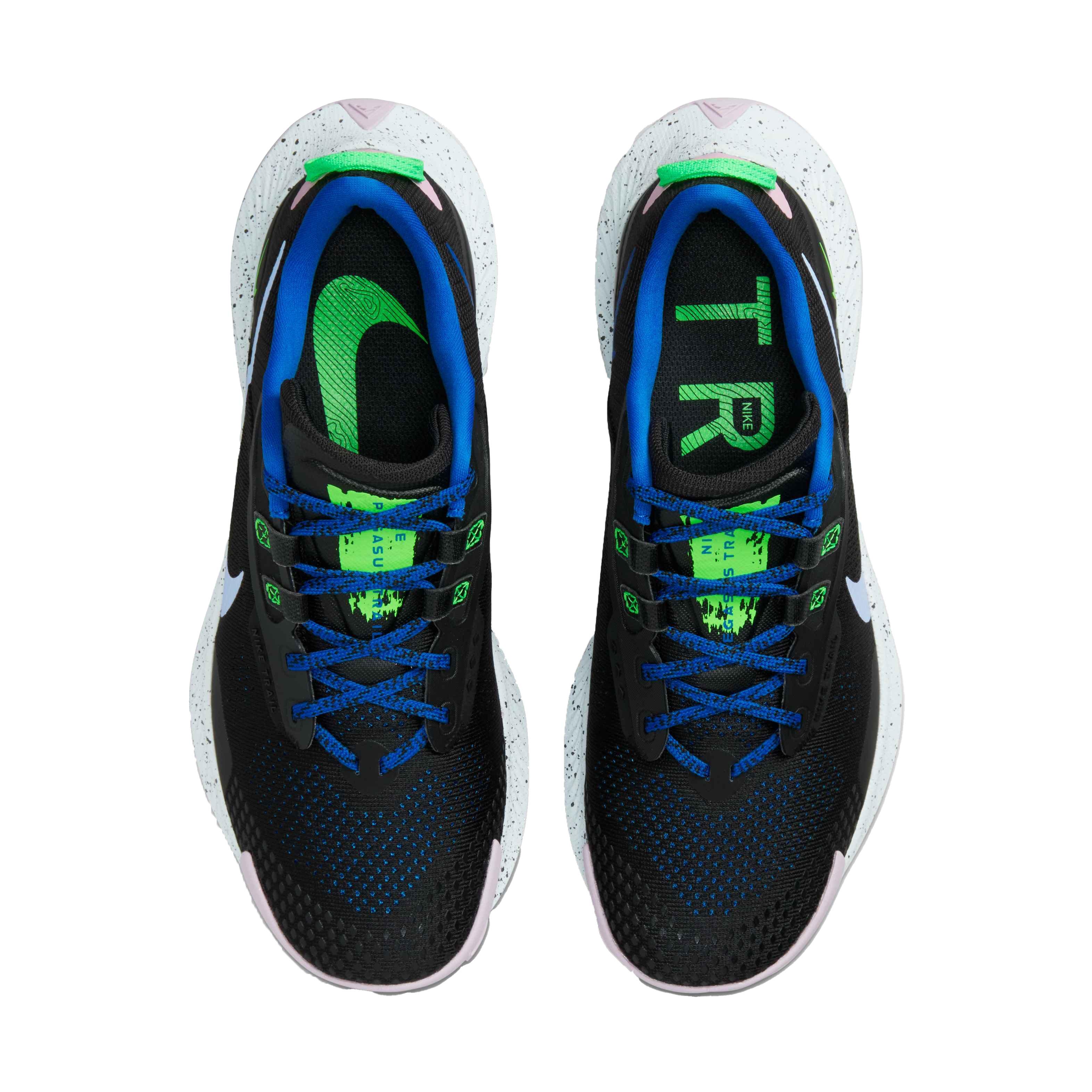 Nike Pegasus Trail 3 "Black/Light Marine/Hyper Royal/Pink Rise" Women's Trail Running Shoe - BLACK Thumbnail View 4