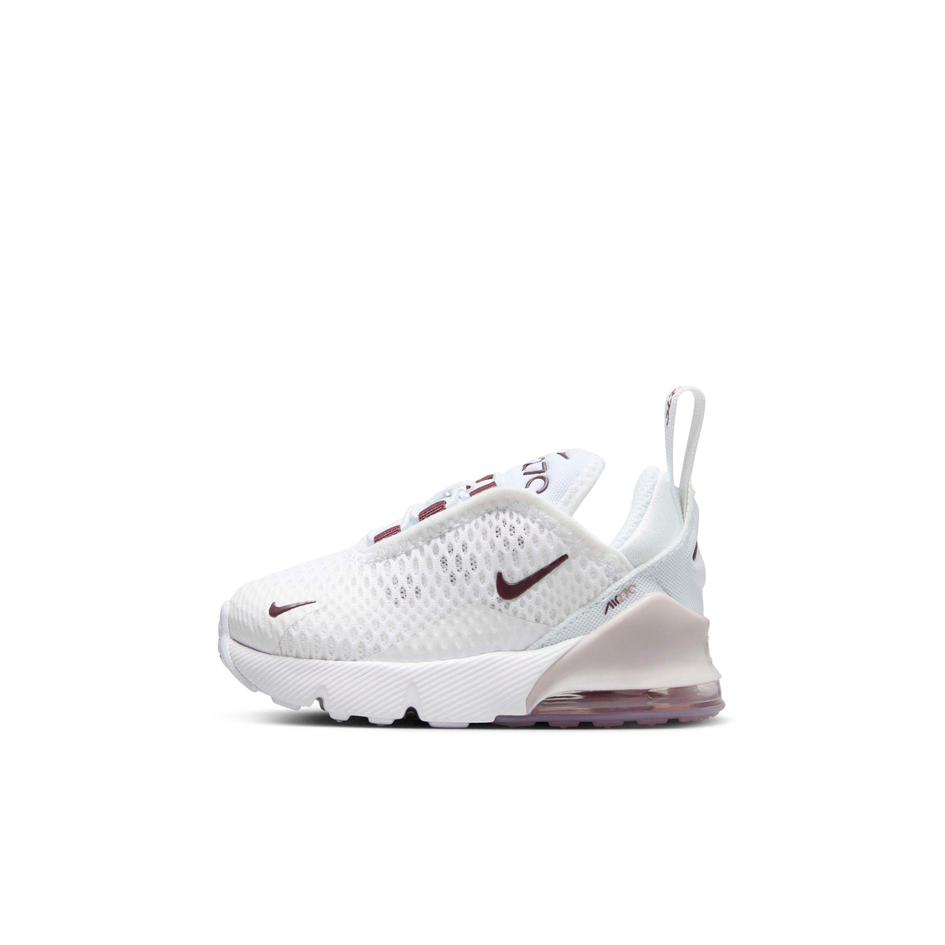 Nike Air Max 270 Infant Girls' "White/Platinum Violet/Burgundy Crush" Shoe