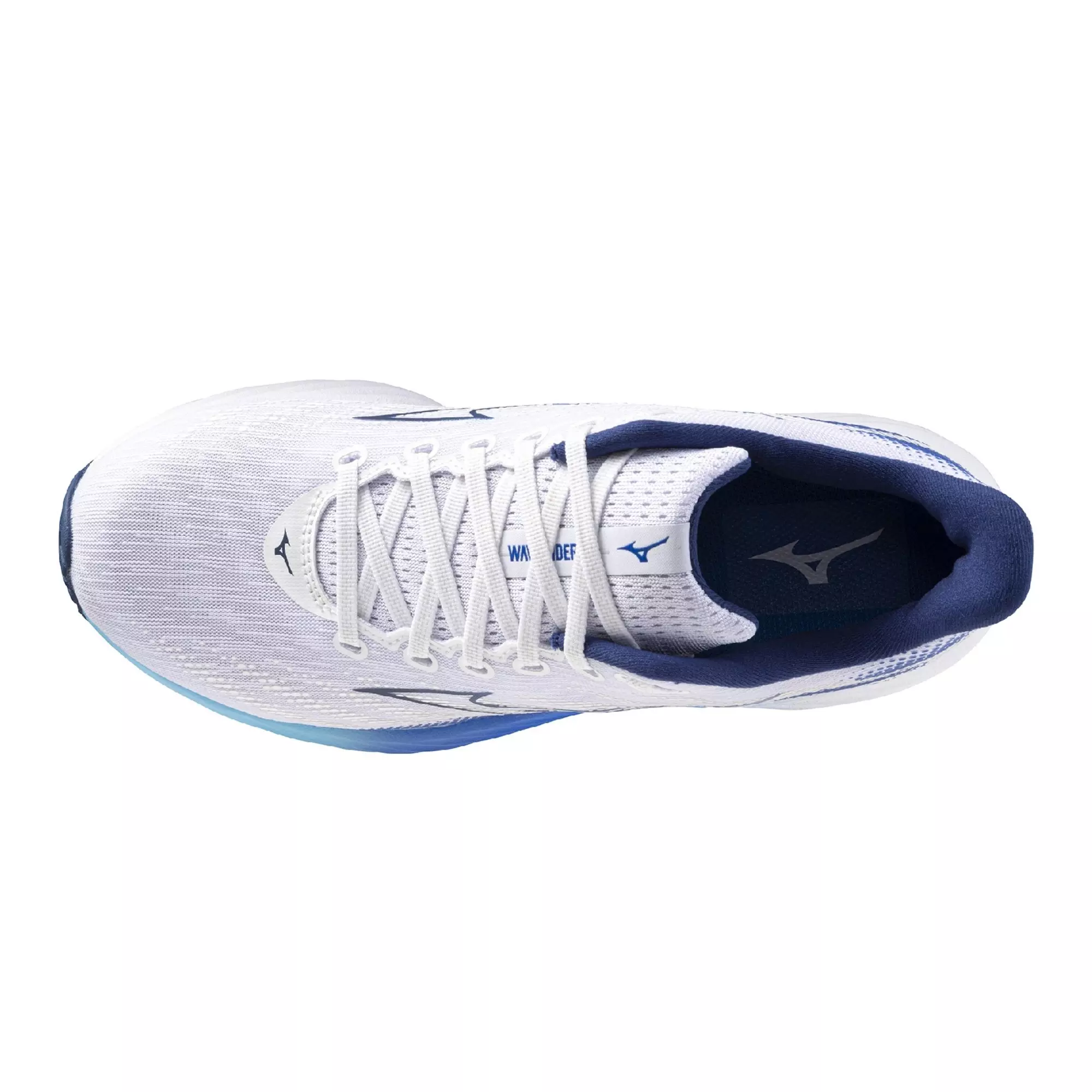 Mizuno Wave Rider 28 2E "White/Estate Blue" Men's Running Shoe - WHITE/BLUE