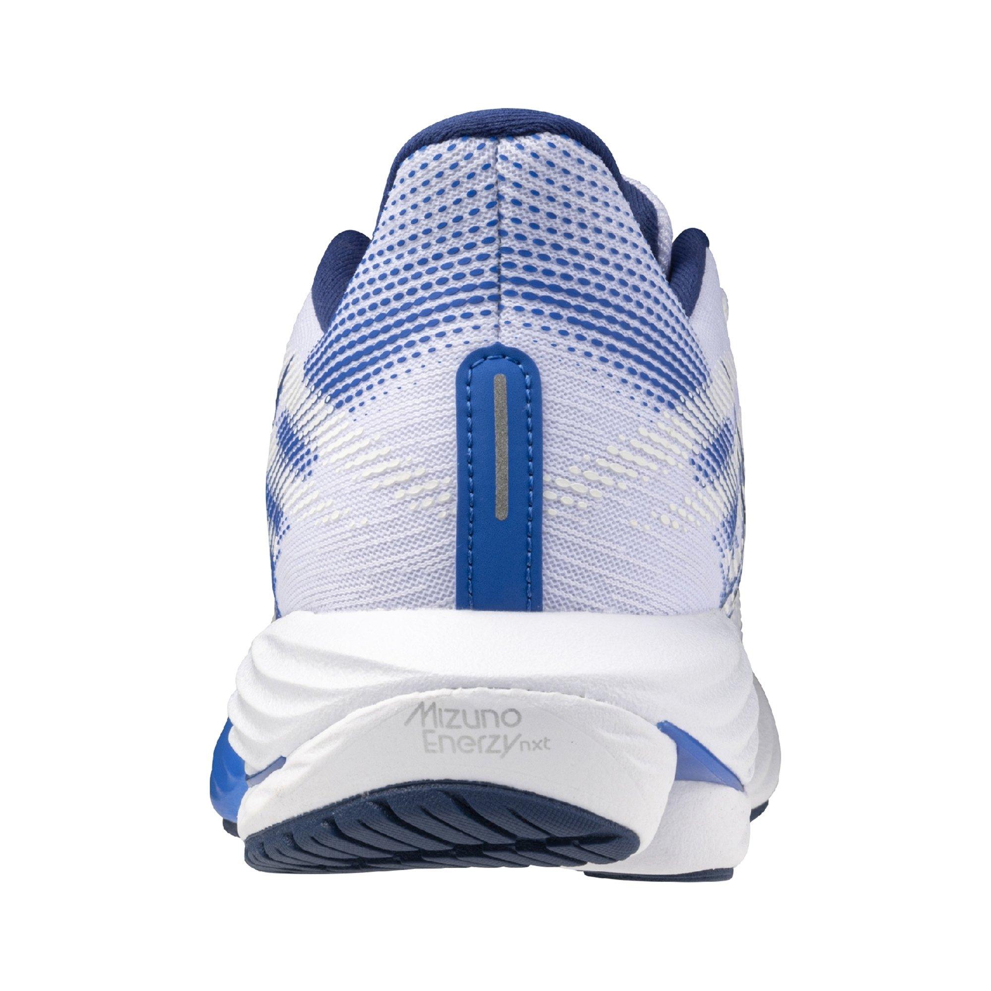 Mizuno Wave Rider 28 2E "White/Estate Blue" Men's Running Shoe - WHITE/BLUE Thumbnail View 8