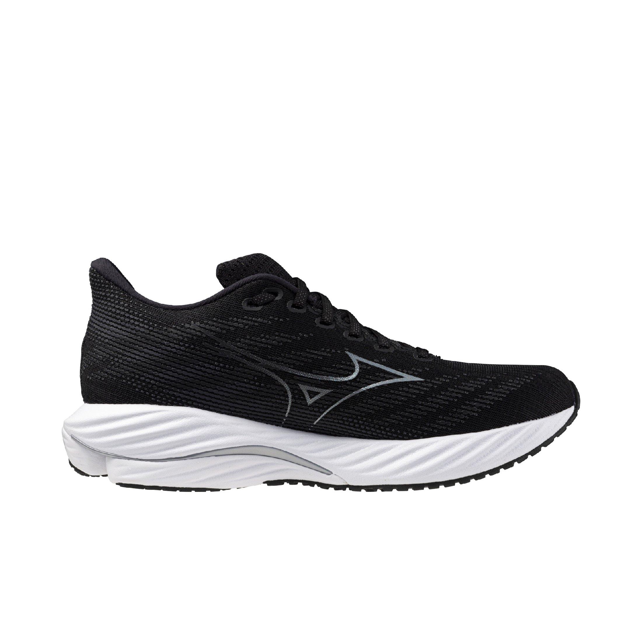 Mizuno Wave Rider 28 2E "Black/Silver" Men's Running Shoe - BLACK/SILVER Thumbnail View 1