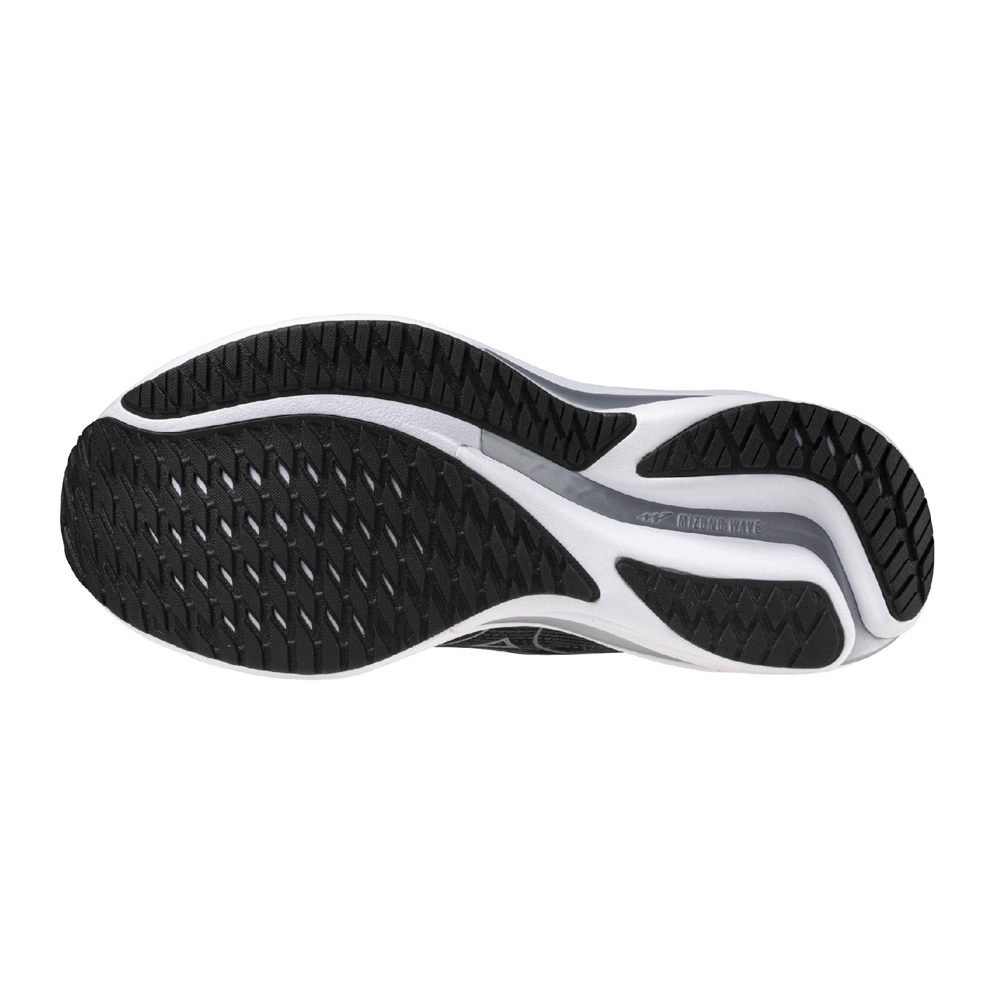 Mizuno Wave Rider 28 2E "Black/Silver" Men's Running Shoe - BLACK/SILVER Thumbnail View 7