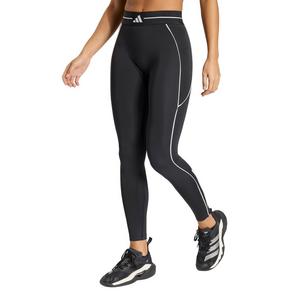 adidas Women's Hyperglam 3-Stripes Full Length Leggings-Black