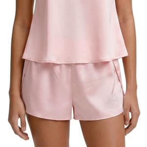 L/AB c/o Off-White Women&rsquo;s Rhinestone Solid Sateen Flutter Pajama Short - Pink - PINK