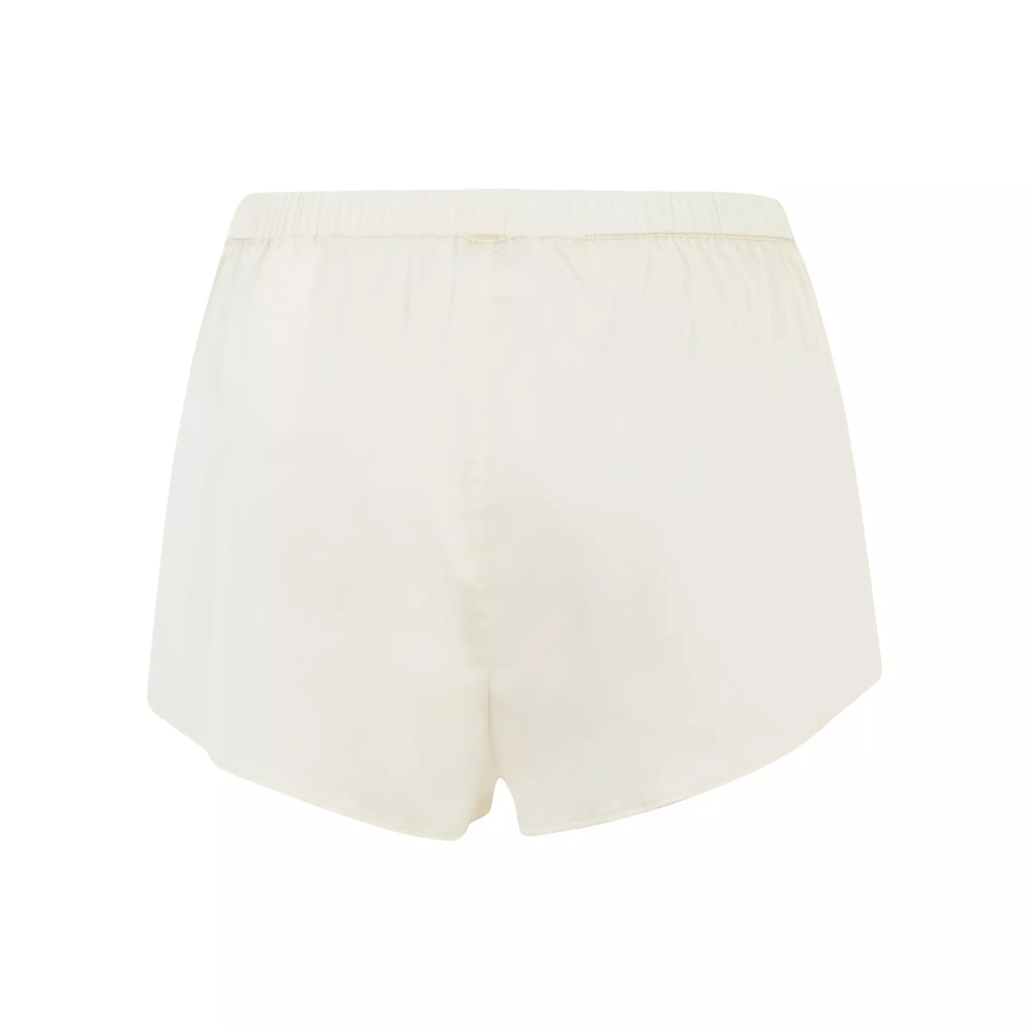 L/AB c/o Off-White Women&rsquo;s Rhinestone Solid Sateen Flutter Pajama Short - White - WHITE