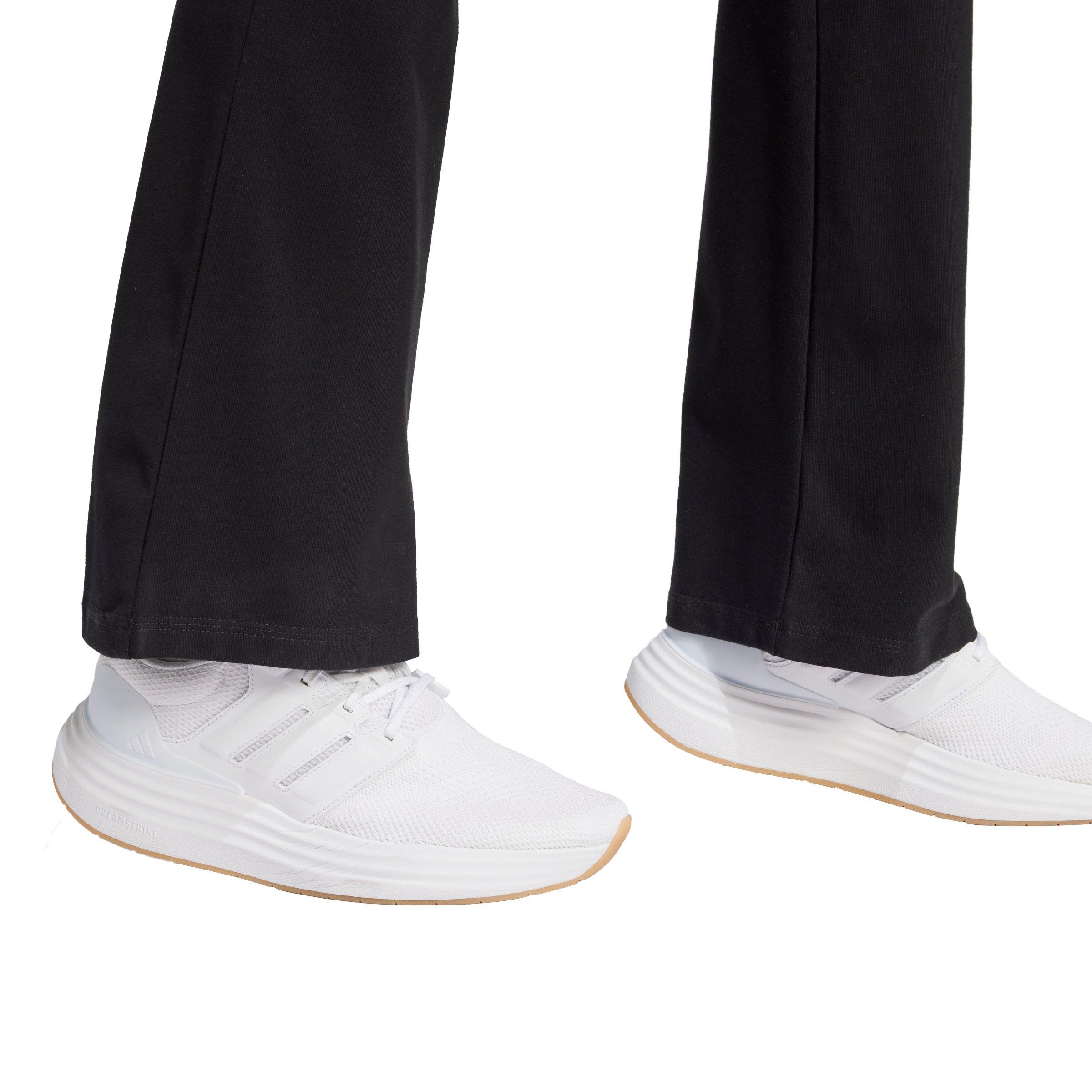 adidas Women's Essentials Small Logo Flared Leggings-Black - BLACK Thumbnail View 3