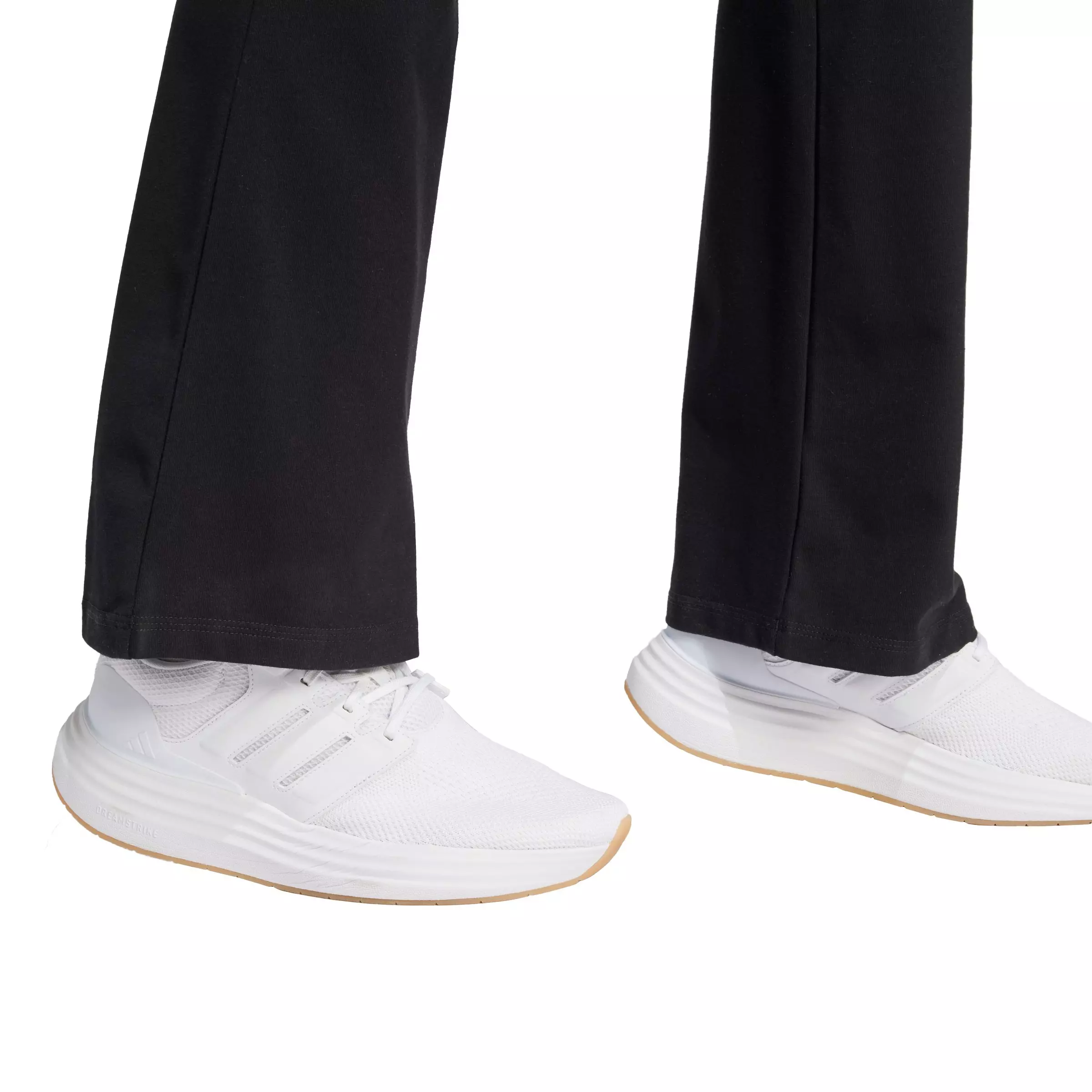 adidas Women's Essentials Small Logo Flared Leggings-Black - BLACK