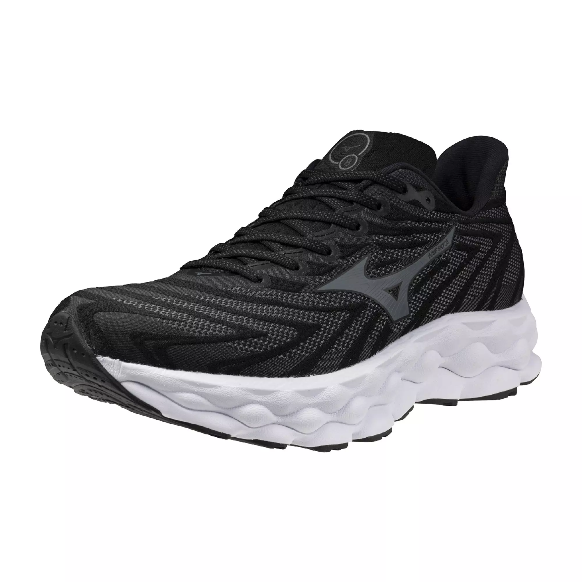 Mizuno Wave Sky 8 "Black/Metallic Grey" Men's Running Shoe - BLACK/GREY