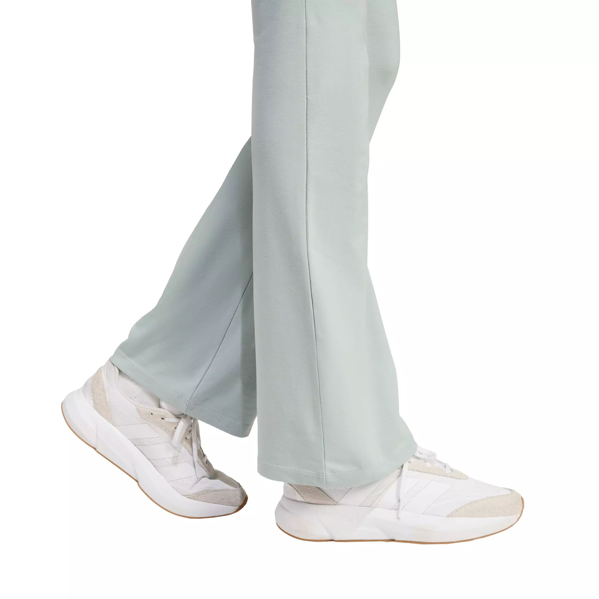 adidas Women's Essentials Small Logo Flared Leggings-Sage Green - SAGE GREEN