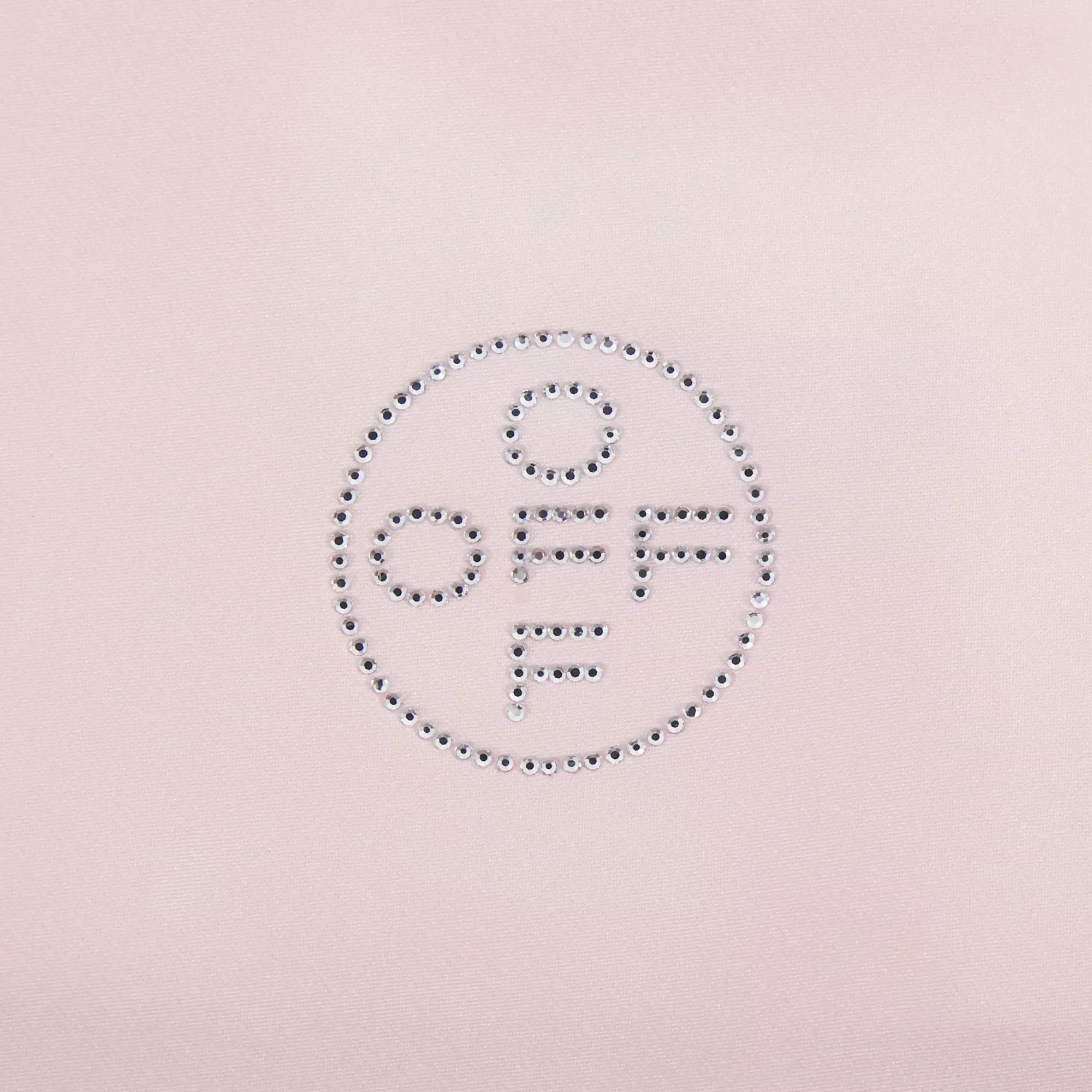 L/AB c/o Off-White Women&rsquo;s Rhinestone Solid Sateen Sleep Camisole - Pink - PINK