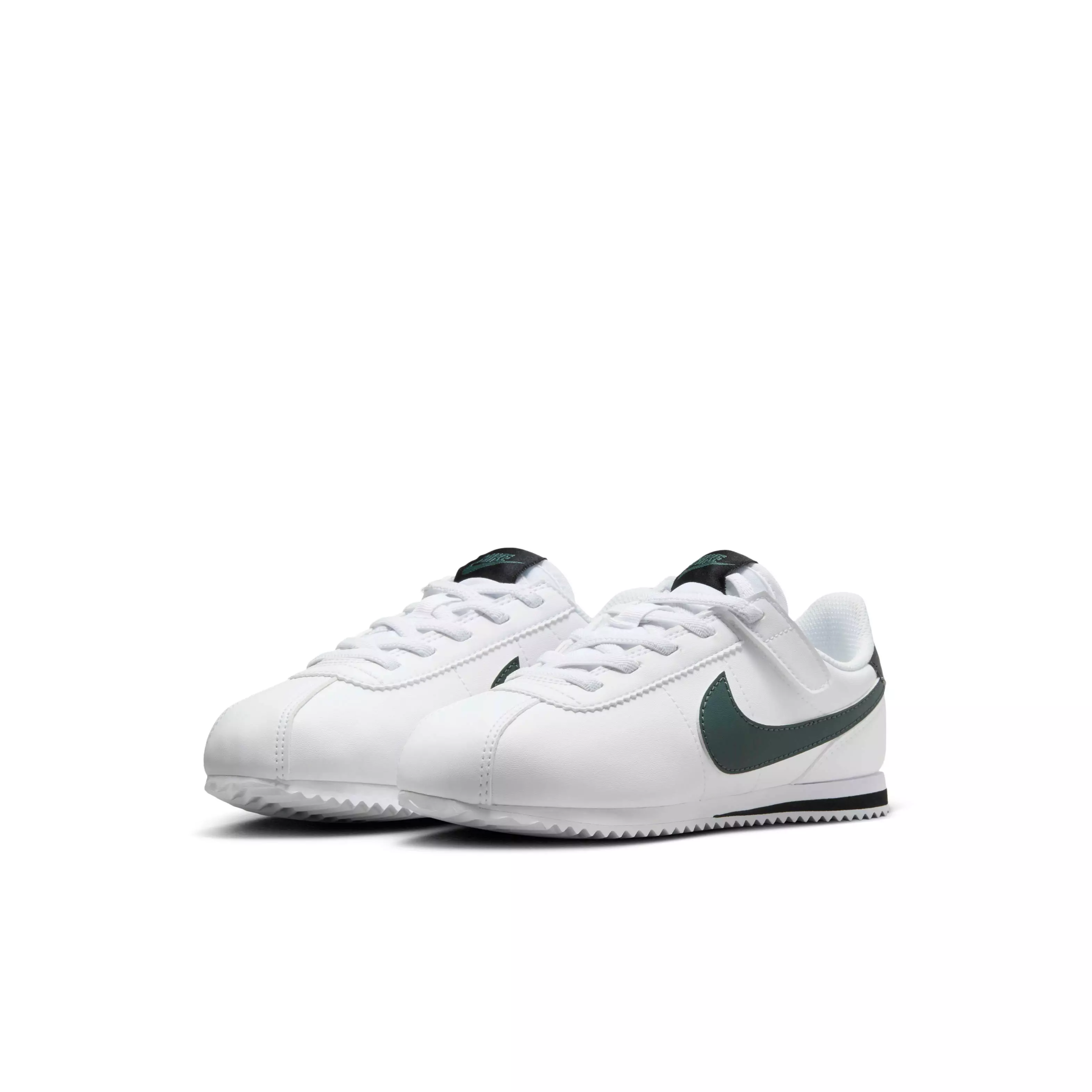 Nike Cortez EasyOn "White/Black/Vintage Green" Preschool Boys' Shoe - WHITE/BLACK/GREEN
