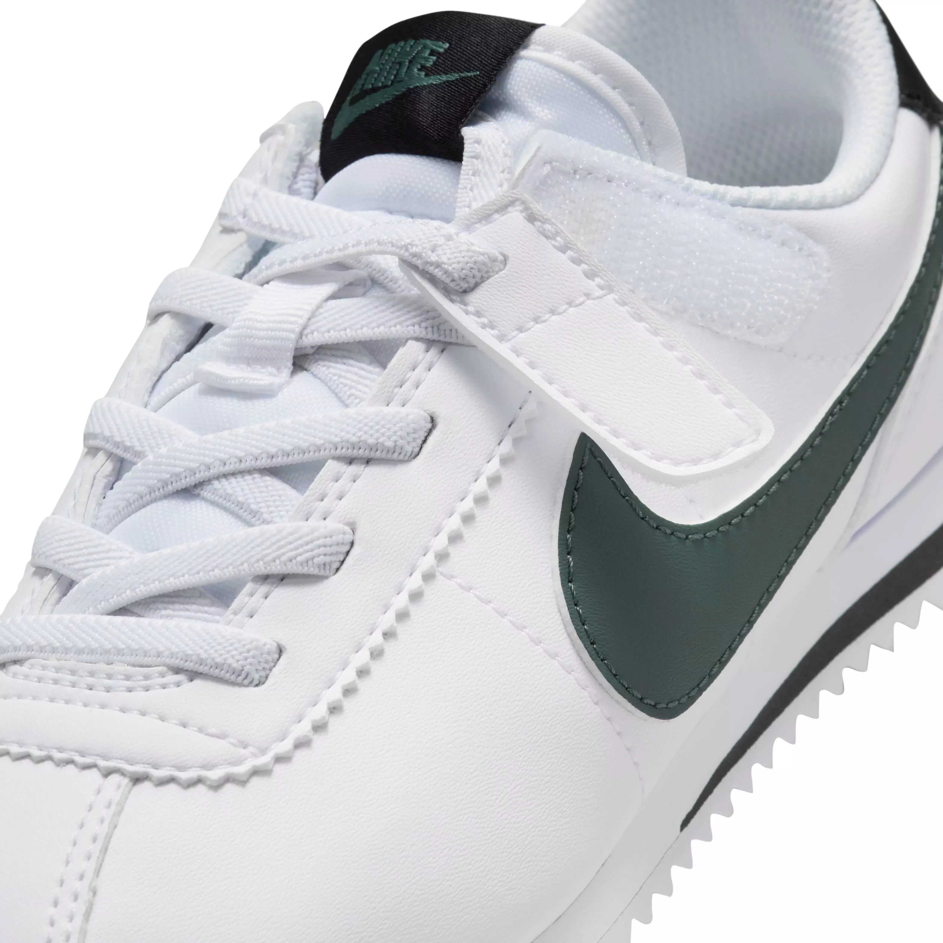 Nike Cortez EasyOn "White/Black/Vintage Green" Preschool Boys' Shoe - WHITE/BLACK/GREEN