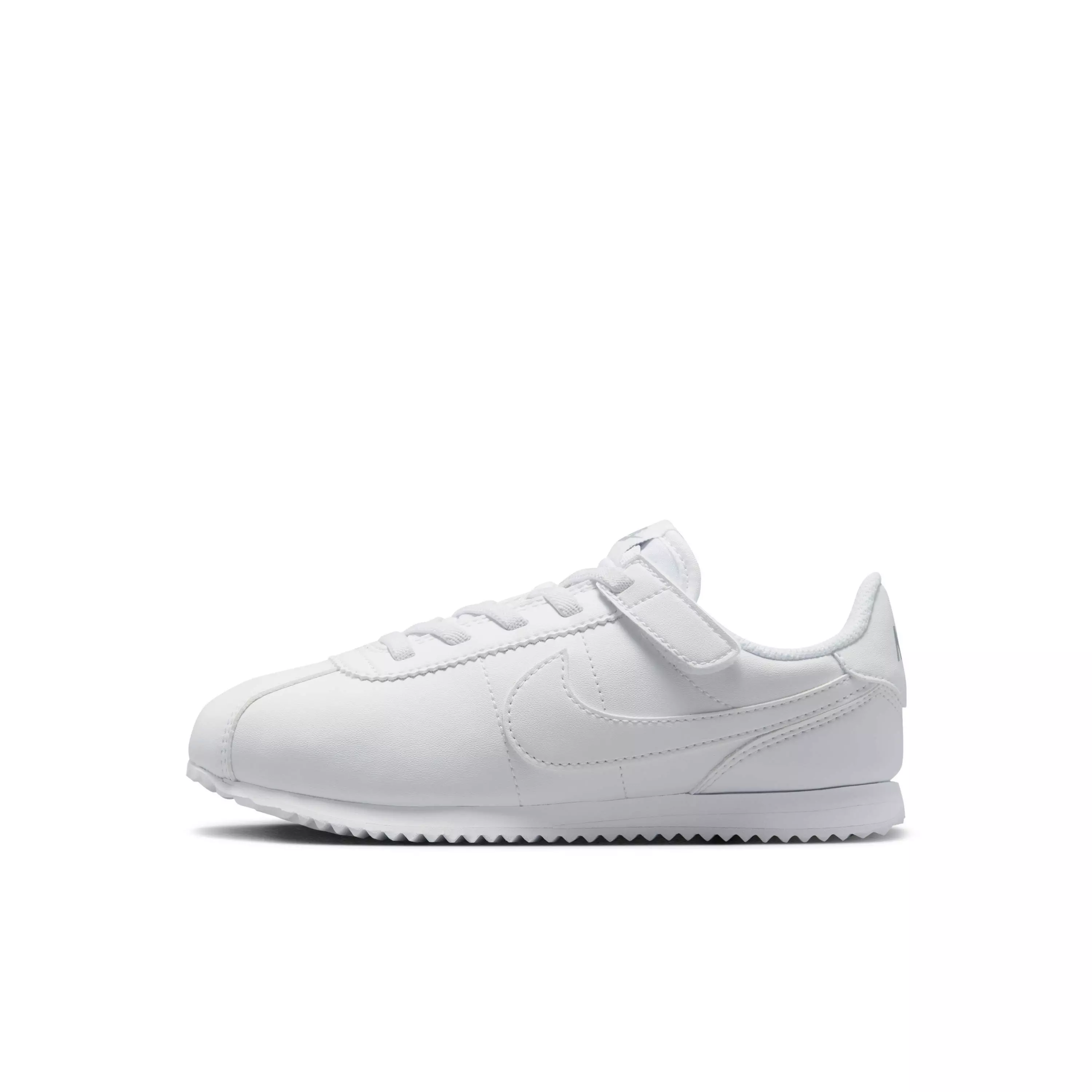 Nike Cortez EasyOn "White/Wolf Grey/White" Preschool Boys' Shoe - WHITE/GREY/WHITE