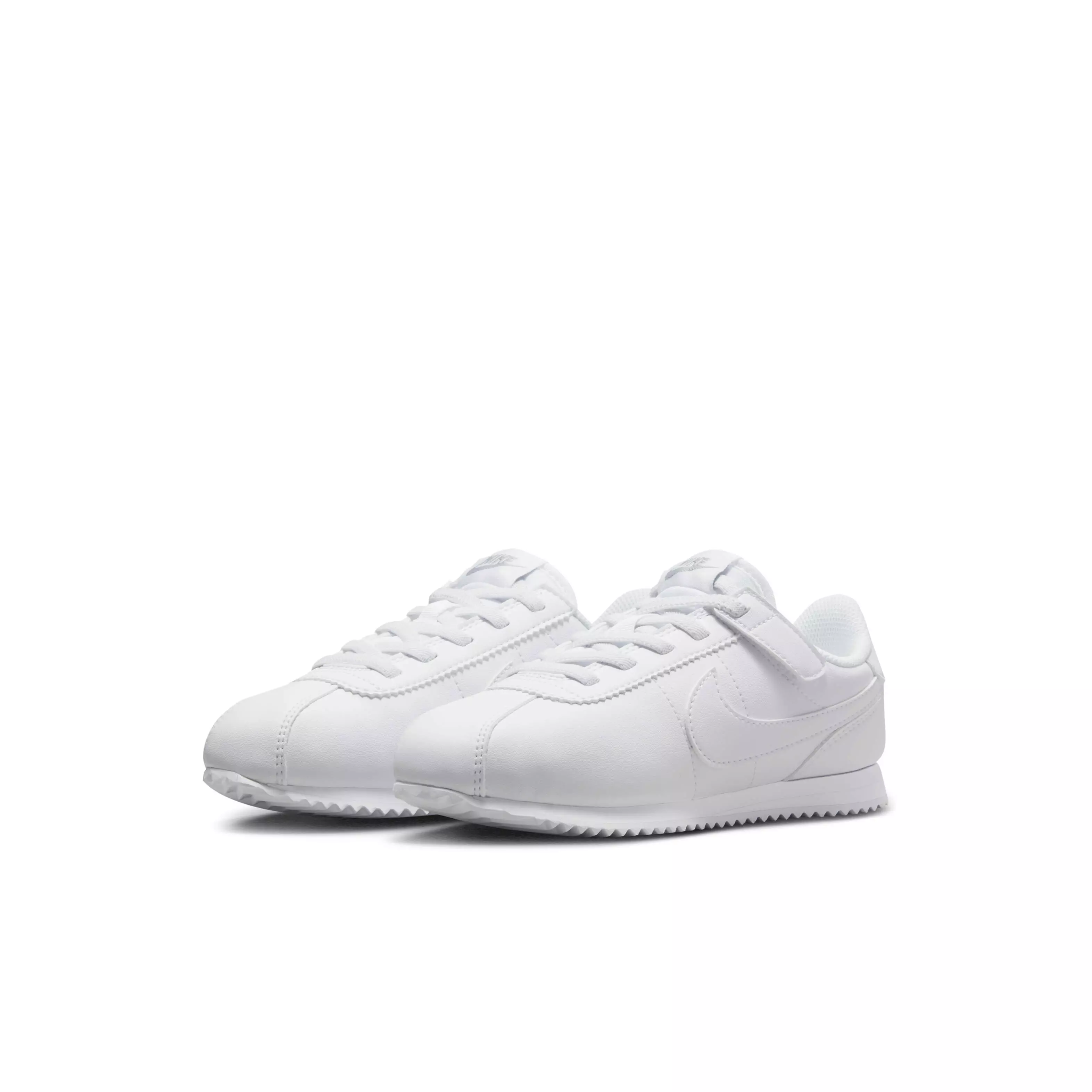 Nike Cortez EasyOn "White/Wolf Grey/White" Preschool Boys' Shoe - WHITE/GREY/WHITE