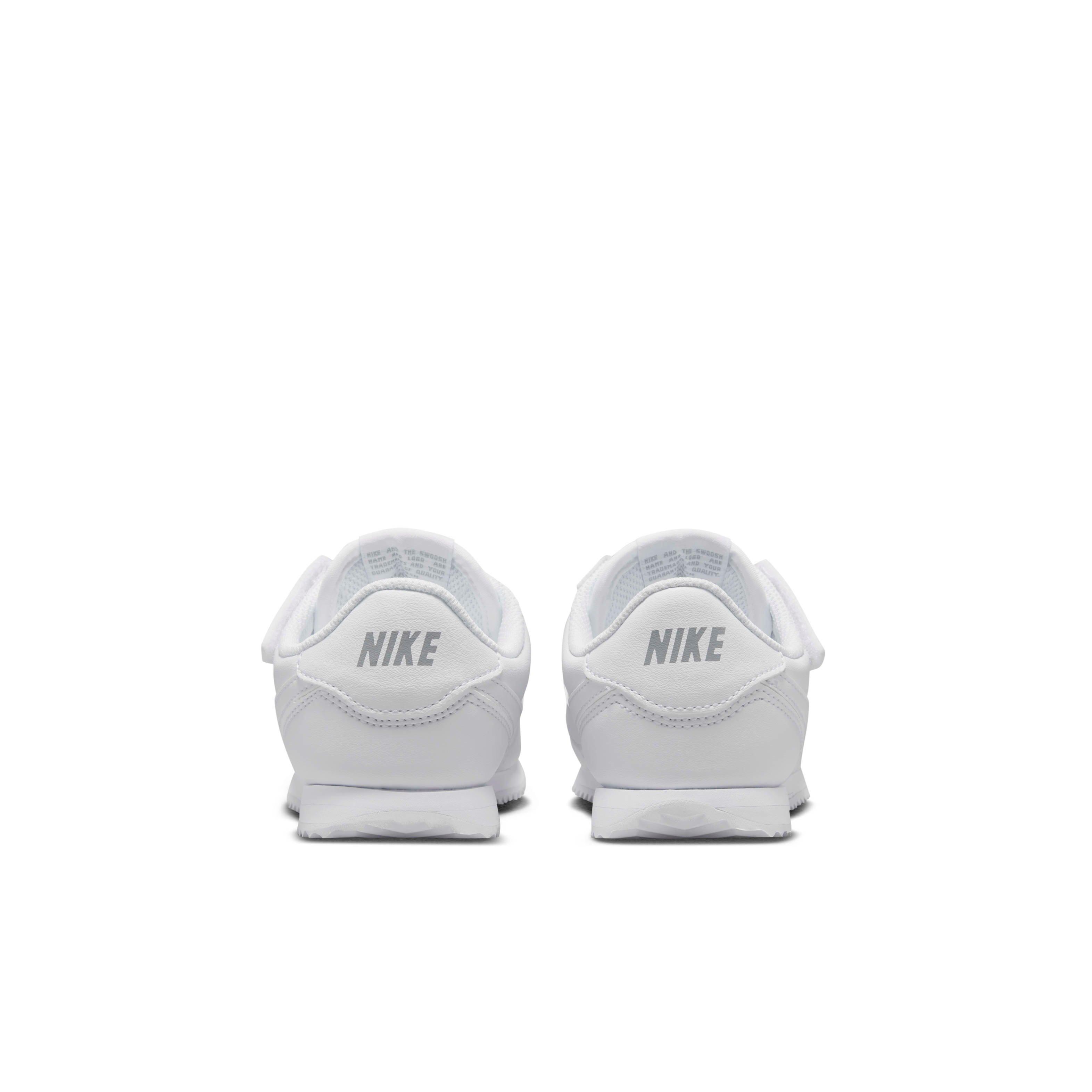 Nike Cortez EasyOn "White/Wolf Grey/White" Preschool Boys' Shoe