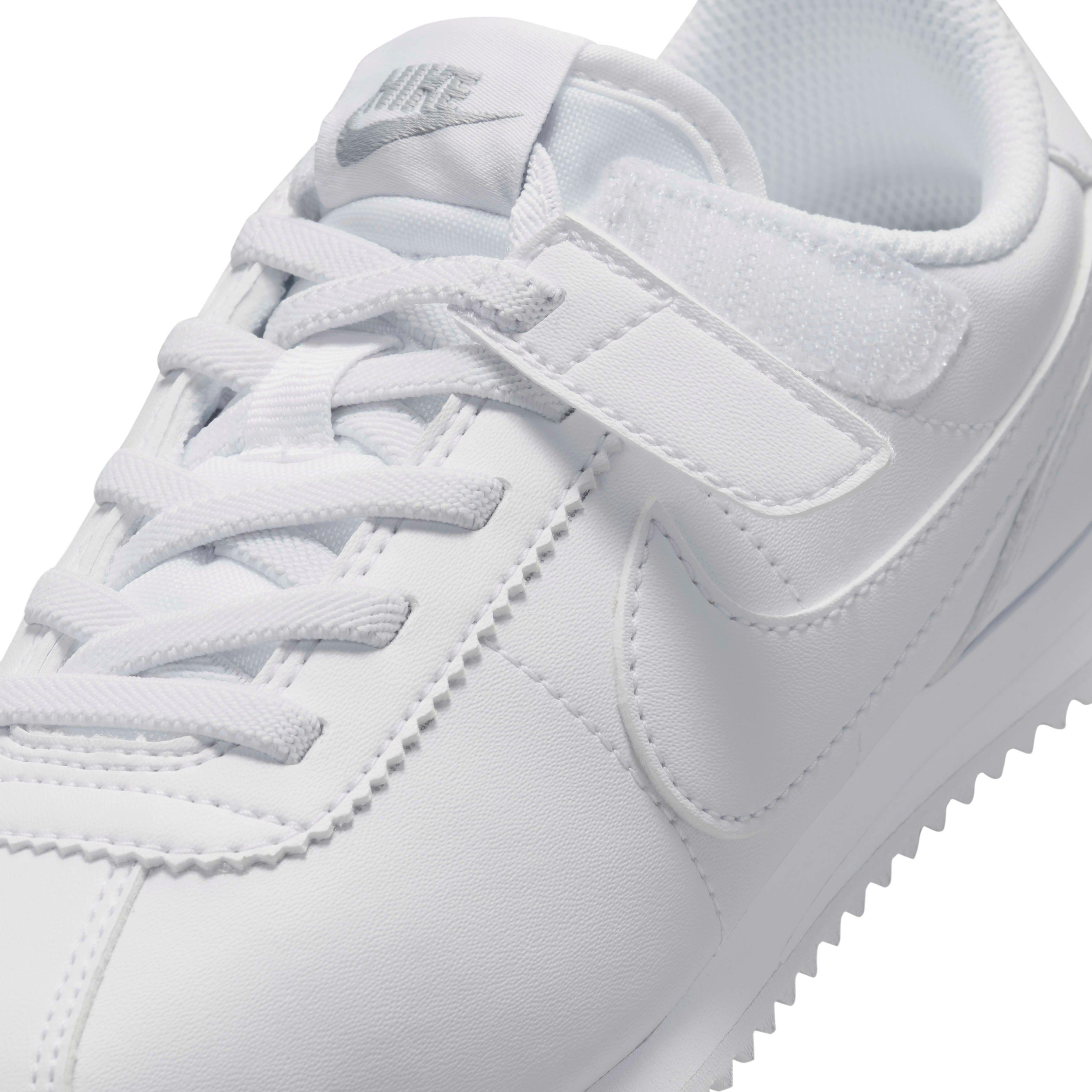 Nike Cortez EasyOn "White/Wolf Grey/White" Preschool Boys' Shoe - WHITE/GREY/WHITE Thumbnail View 7