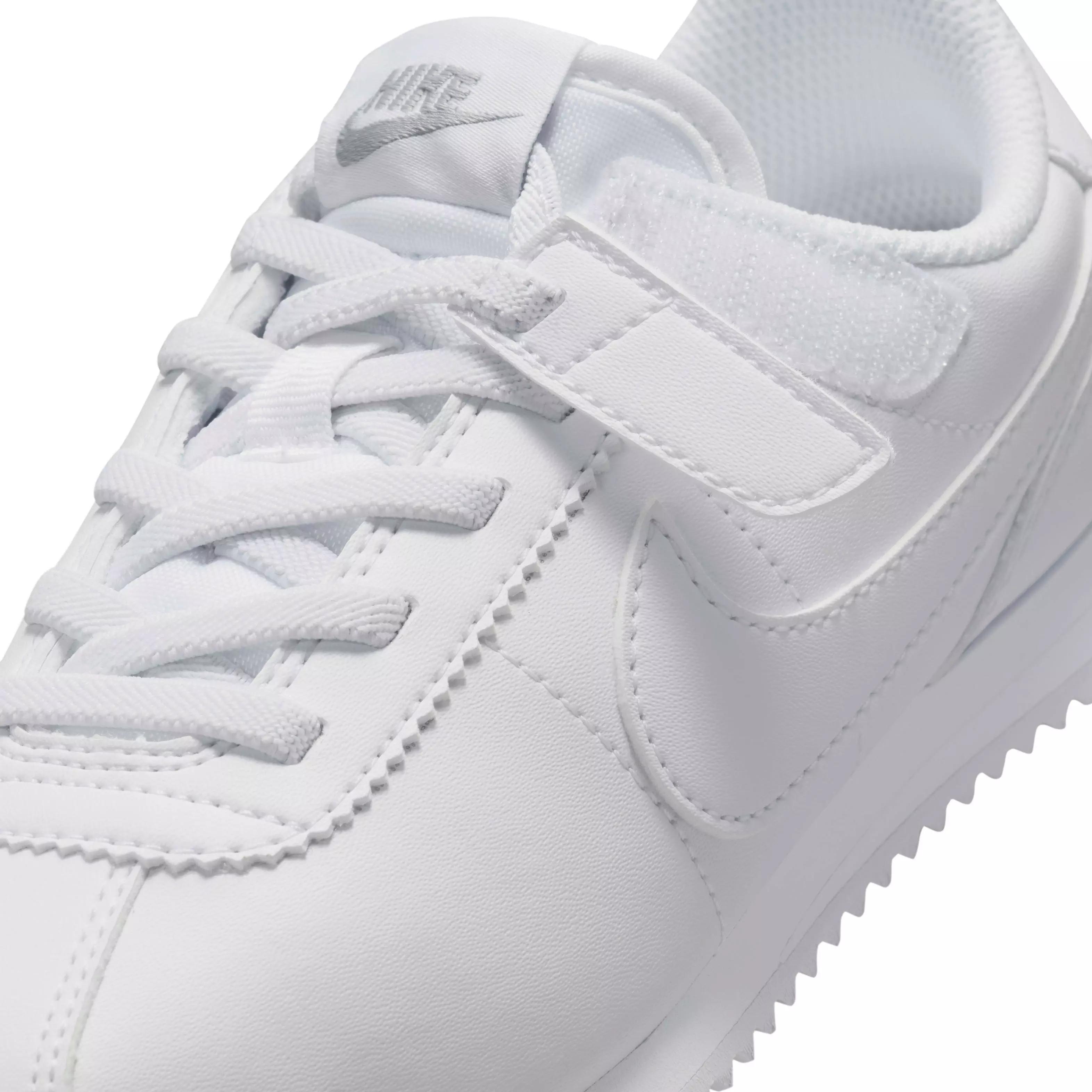 Nike Cortez EasyOn "White/Wolf Grey/White" Preschool Boys' Shoe - WHITE/GREY/WHITE