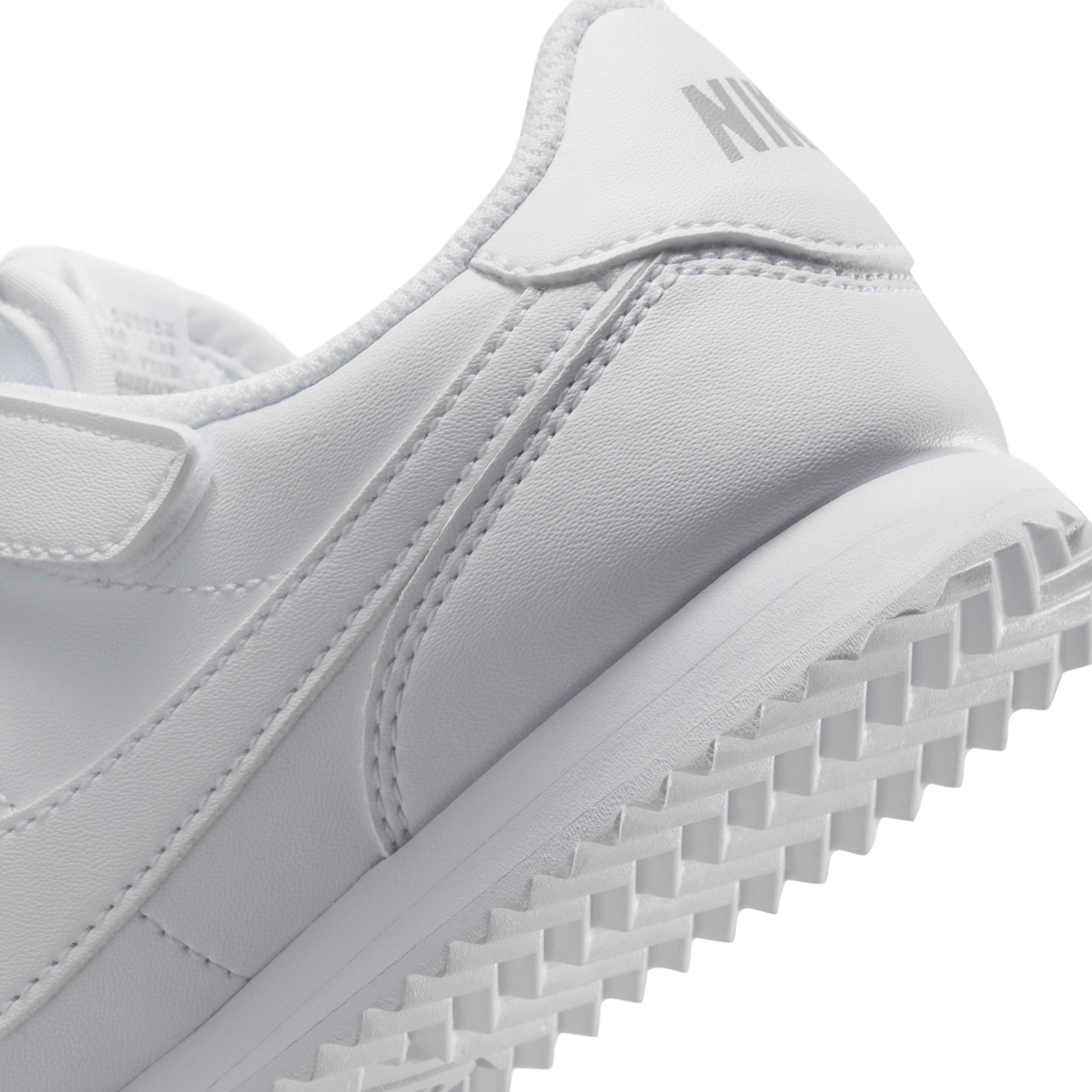 Nike Cortez EasyOn "White/Wolf Grey/White" Preschool Boys' Shoe