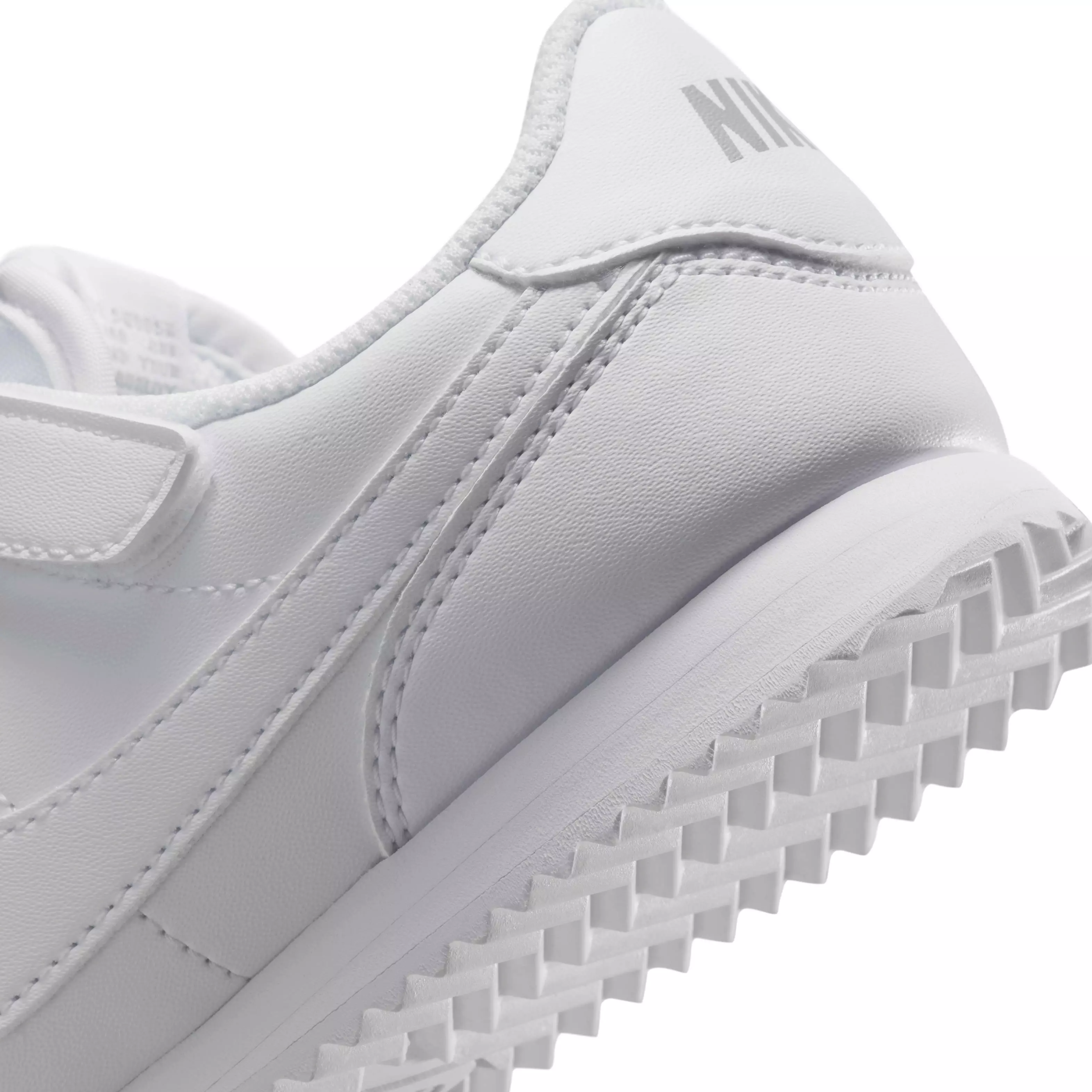 Nike Cortez EasyOn "White/Wolf Grey/White" Preschool Boys' Shoe - WHITE/GREY/WHITE