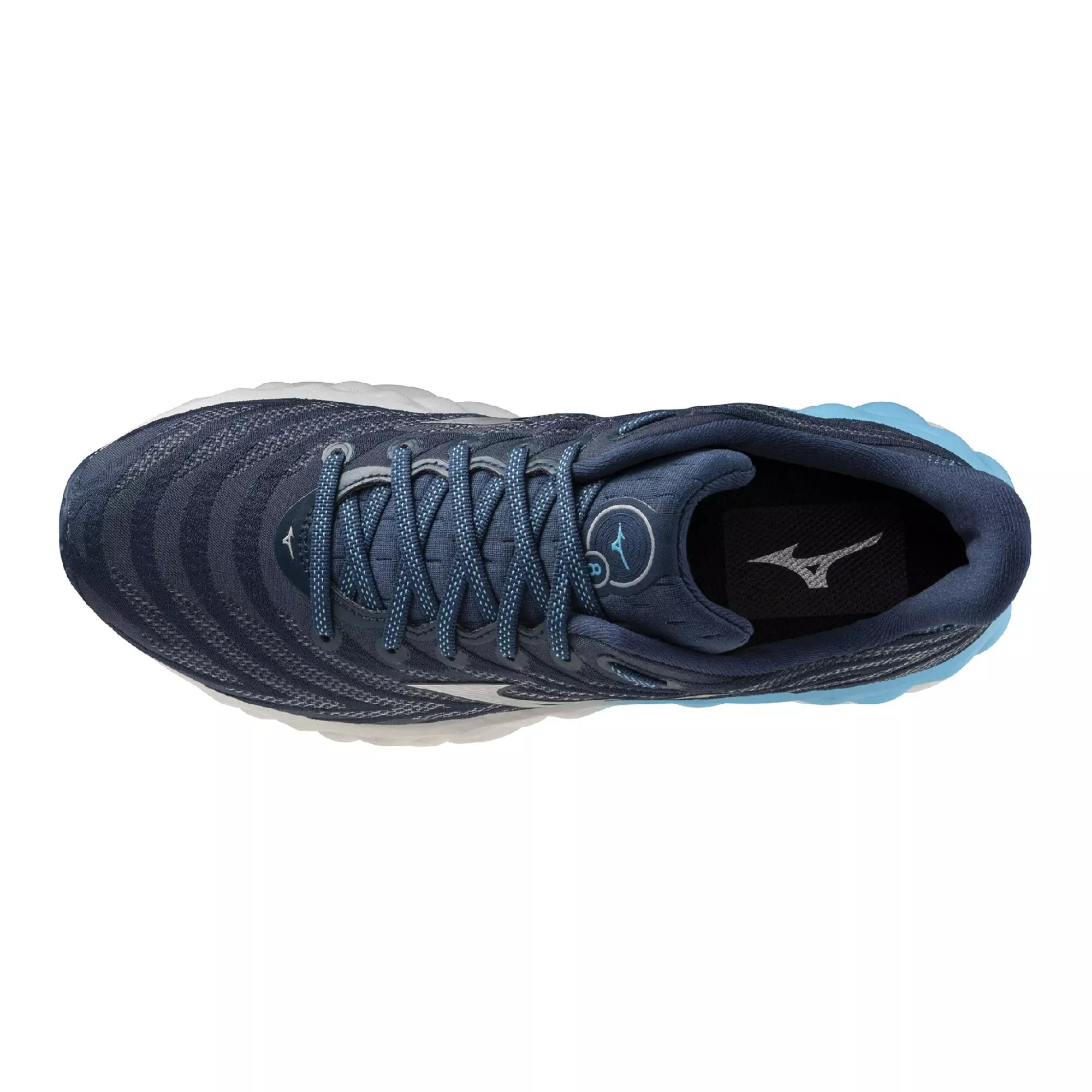 Mizuno Wave Sky 8 "Blue Wing Teal/Silver" Men's Running Shoe - BLUE/SILVER