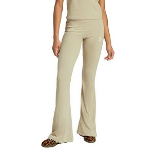 adidas Originals Women's Essentials Rib Flared Leggings-Khaki