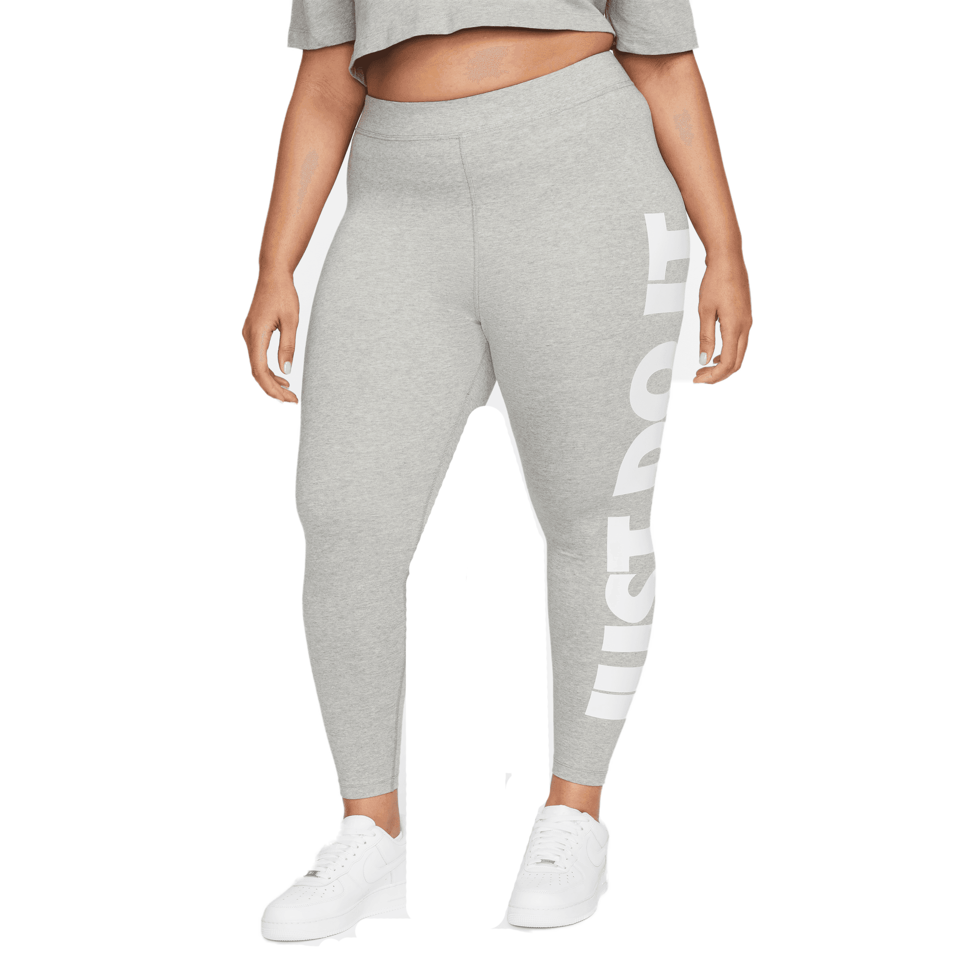 Nike Women's Sportswear Essential High-Waisted Logo Leggings Red White -  urbanAthletics