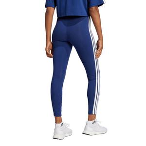 adidas Women's Essentials 3-Stripes Cotton Leggings-Dark Blue