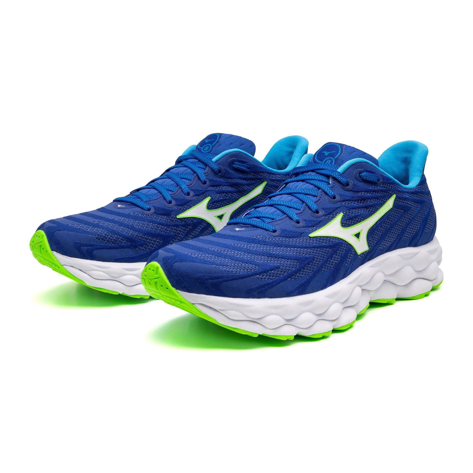 Mizuno Wave Sky 8 "Reflex Blue/White" Men's Running Shoe - BLUE/WHITE Thumbnail View 5