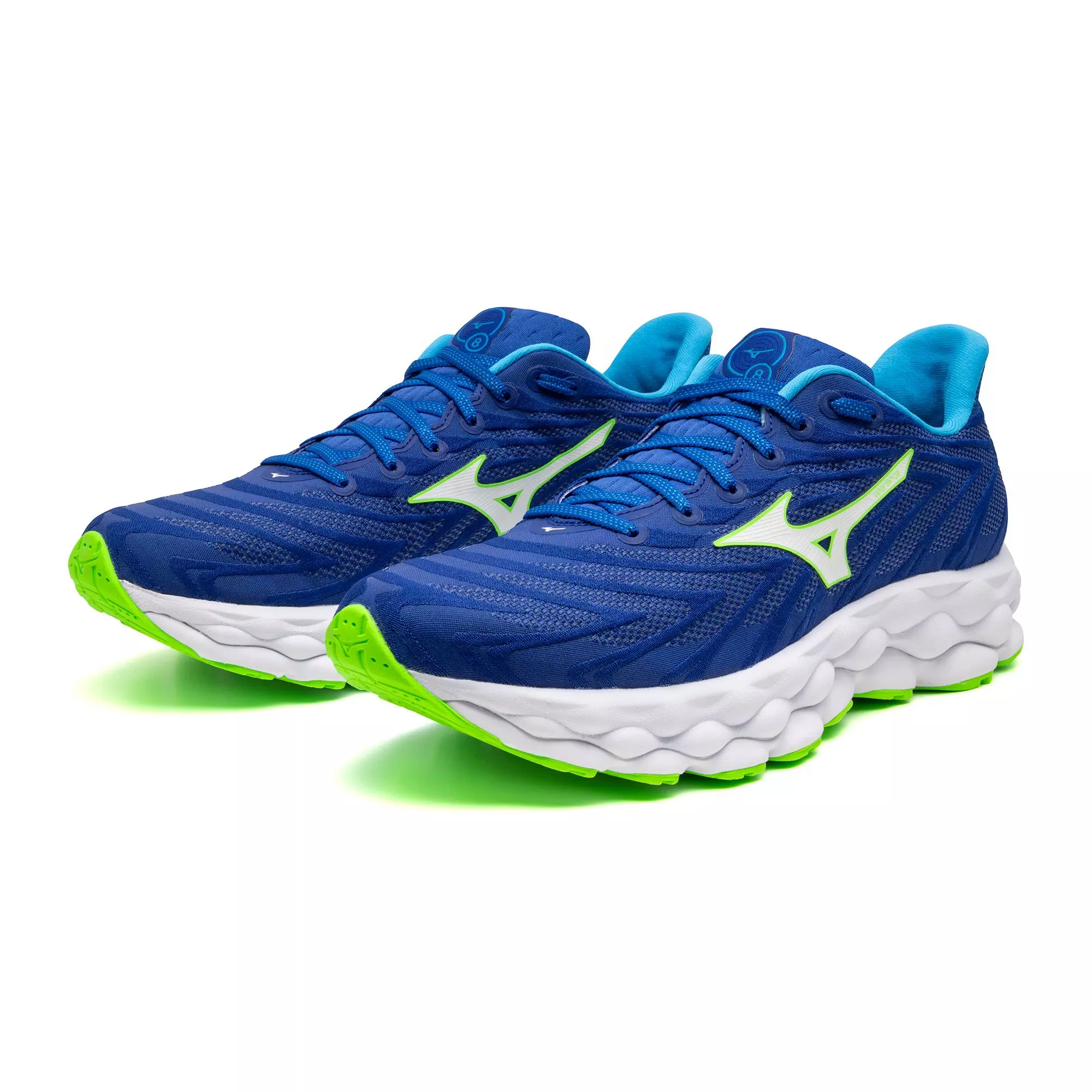 Mizuno Wave Sky 8 "Reflex Blue/White" Men's Running Shoe - BLUE/WHITE