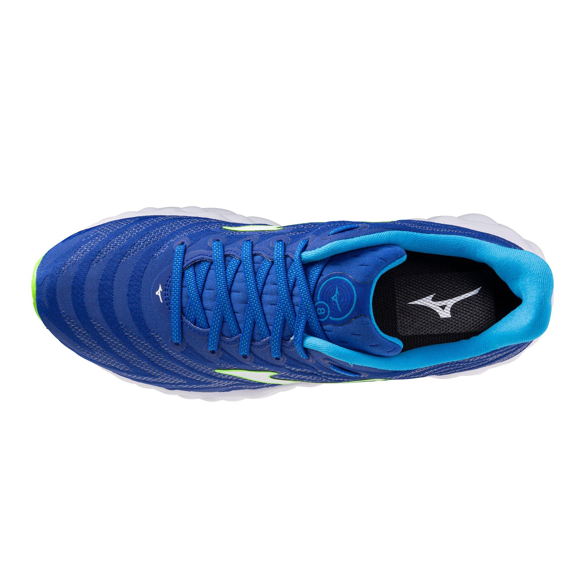 Mizuno Wave Sky 8 "Reflex Blue/White" Men's Running Shoe - BLUE/WHITE Thumbnail View 6