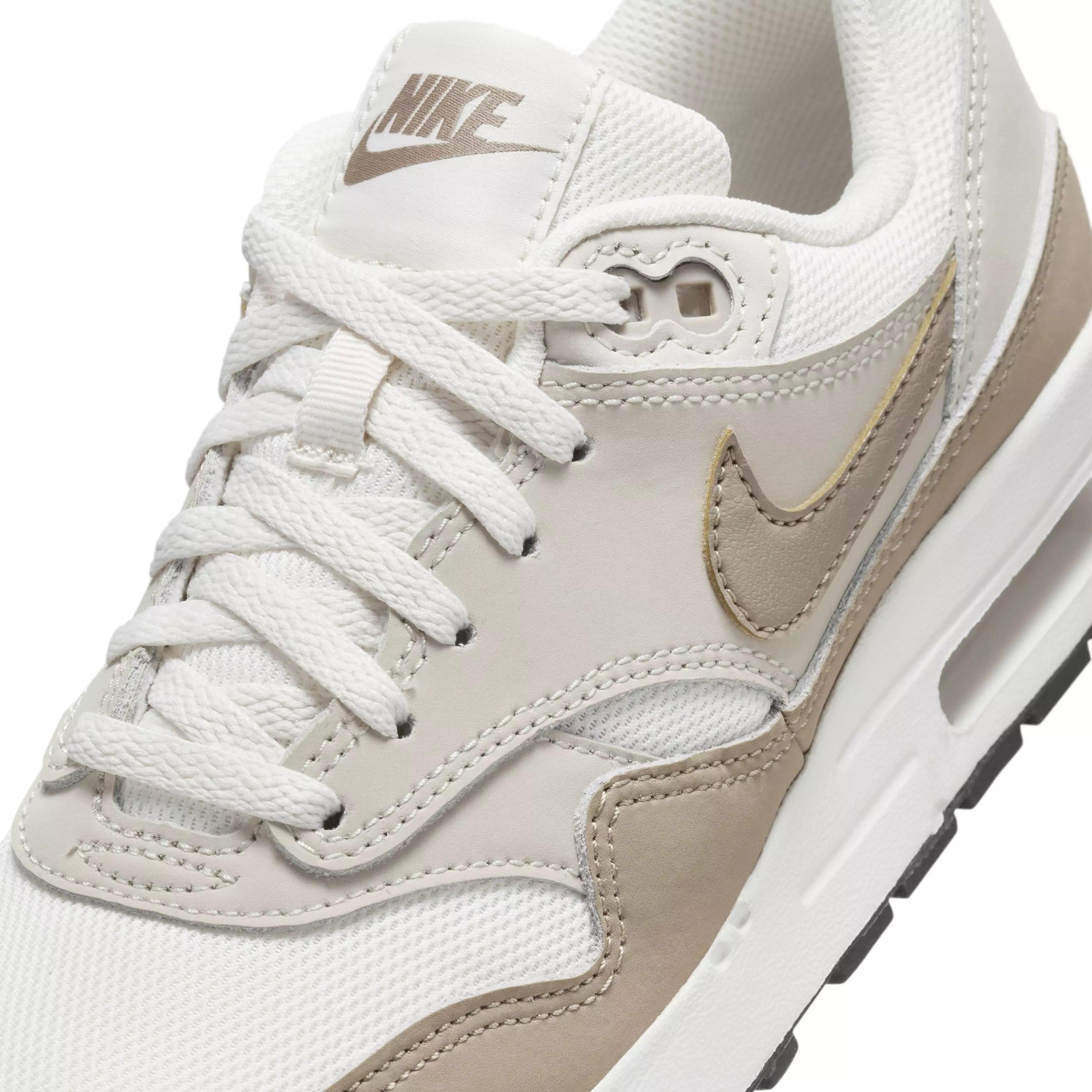 Nike Air Max 1 "Phantom/Light Orewood Brown/Black/Khaki" Grade School Boys' Shoe - PHANTOM/LT BROWN/BLACK/KHAKI