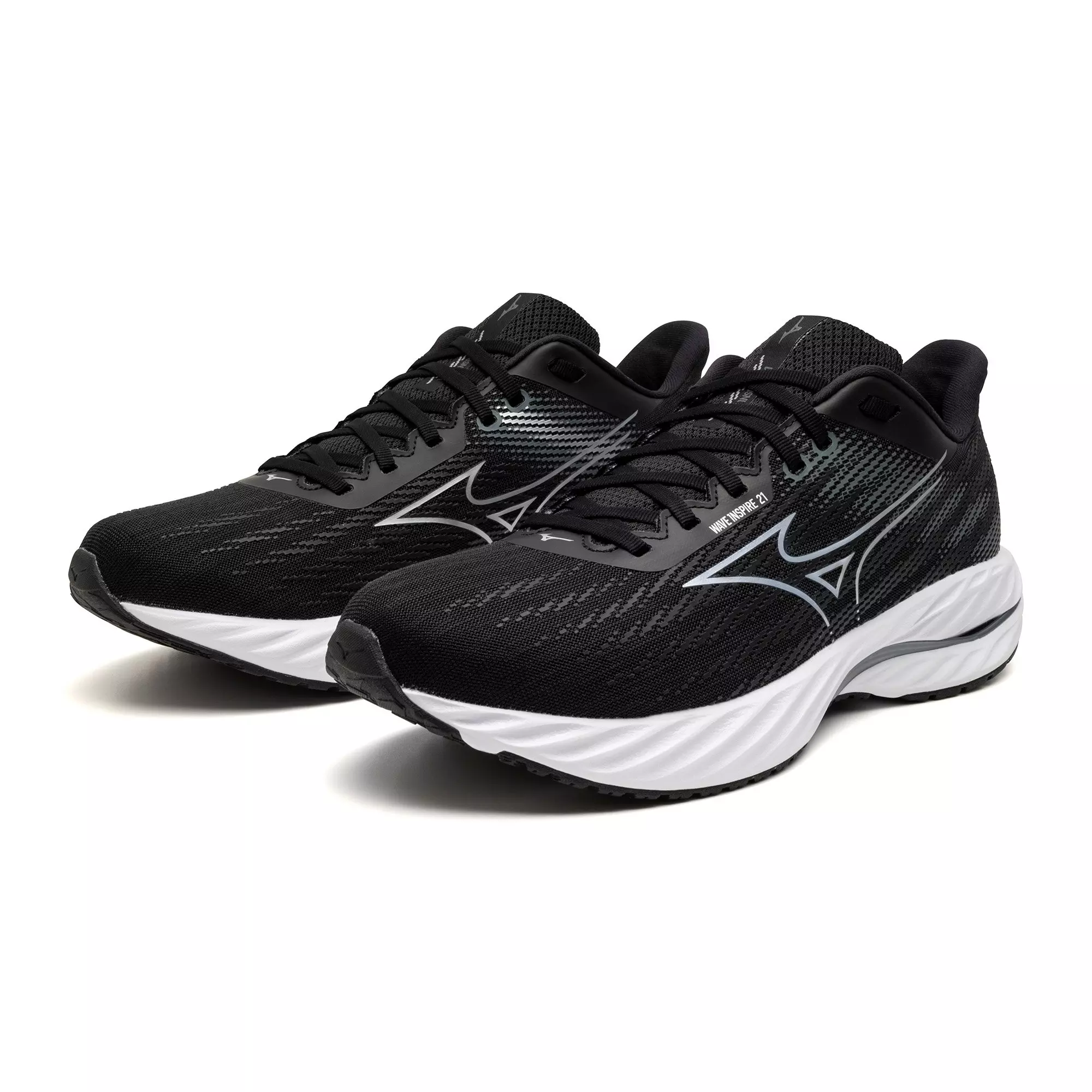 Mizuno Wave Inspire 21 "Black/Silver" Men's Running Shoe - BLACK/SILVER