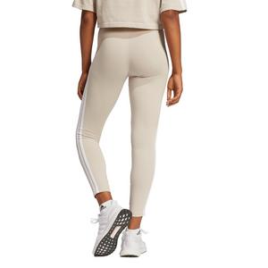 adidas Women's Essentials 3-Stripes Cotton Leggings-Beige