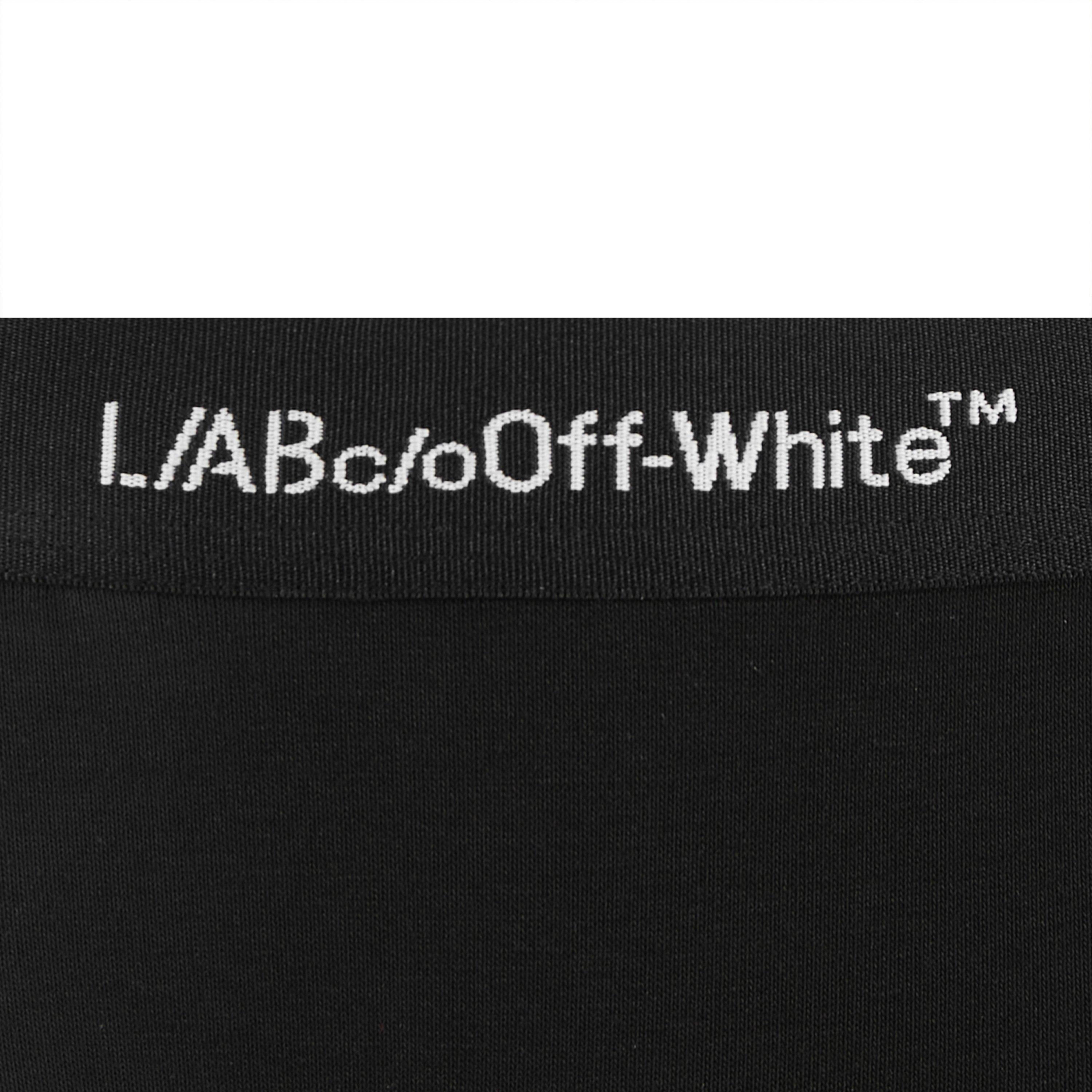 L/AB c/o Off-White Women&rsquo;s Horizontal Waistband Cheeky Bikini Underwear - Black - BLACK