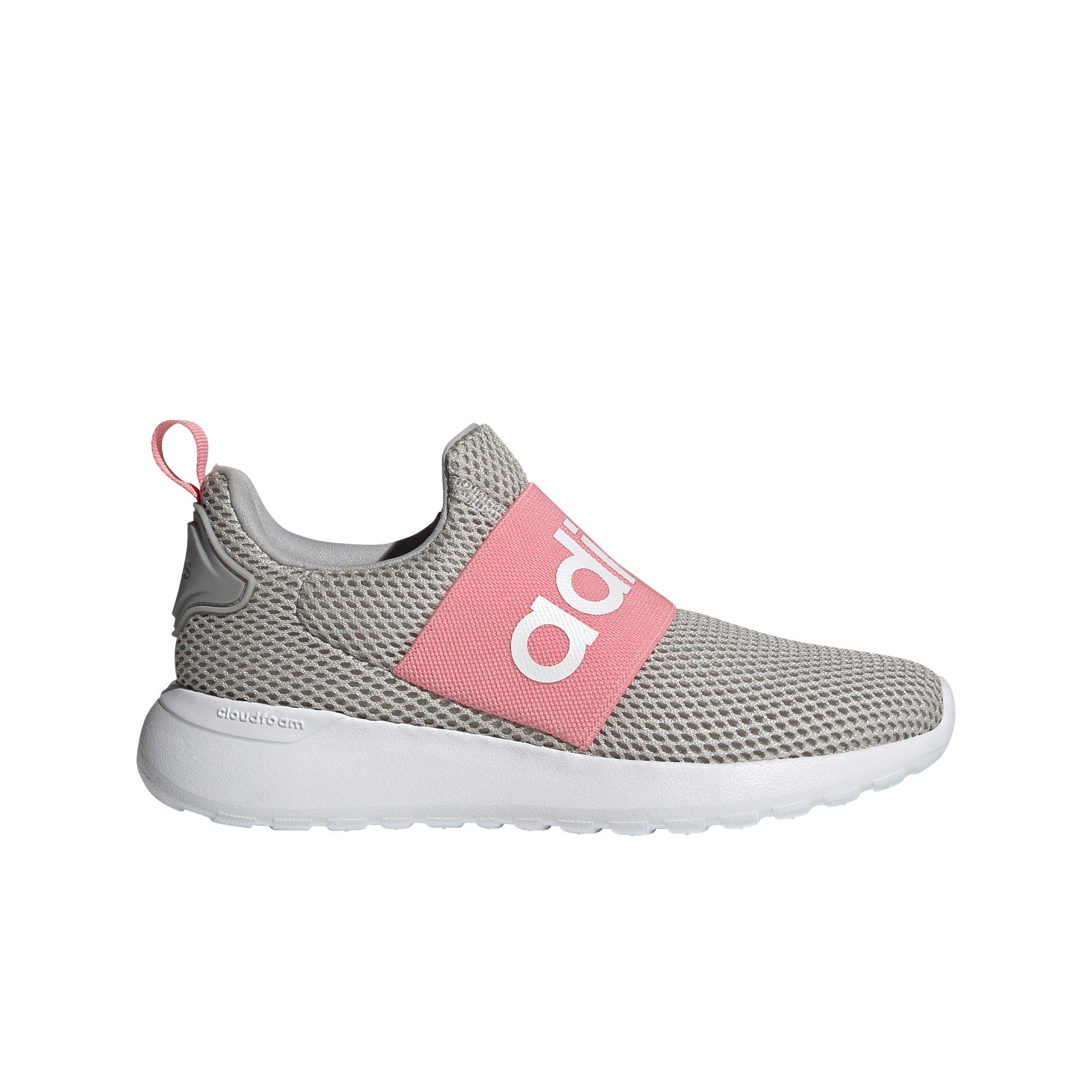 adidas Lite Racer Adapt 4.0 "Grey Two/Super Pop" Grade School Girls' Running Shoe - GREY Thumbnail View 1