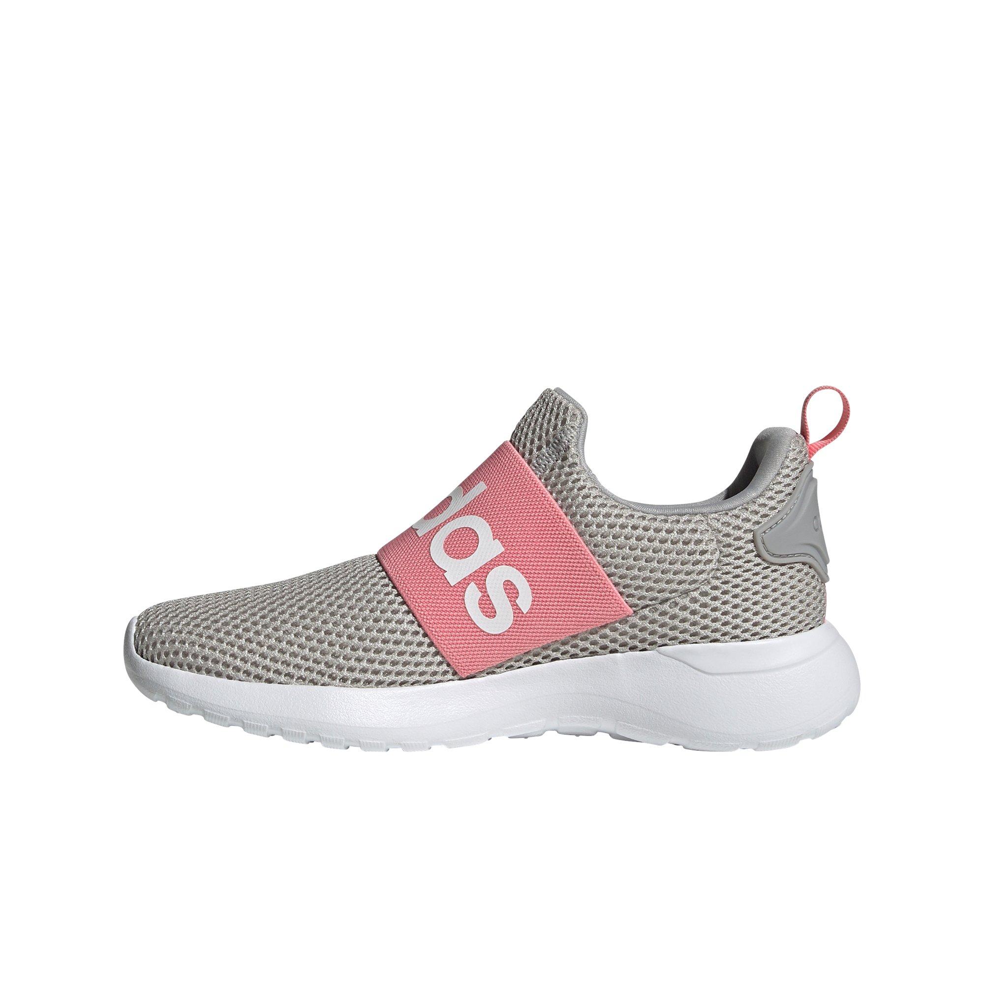 adidas Lite Racer Adapt 4.0 "Grey Two/Super Pop" Grade School Girls' Running Shoe - GREY Thumbnail View 2