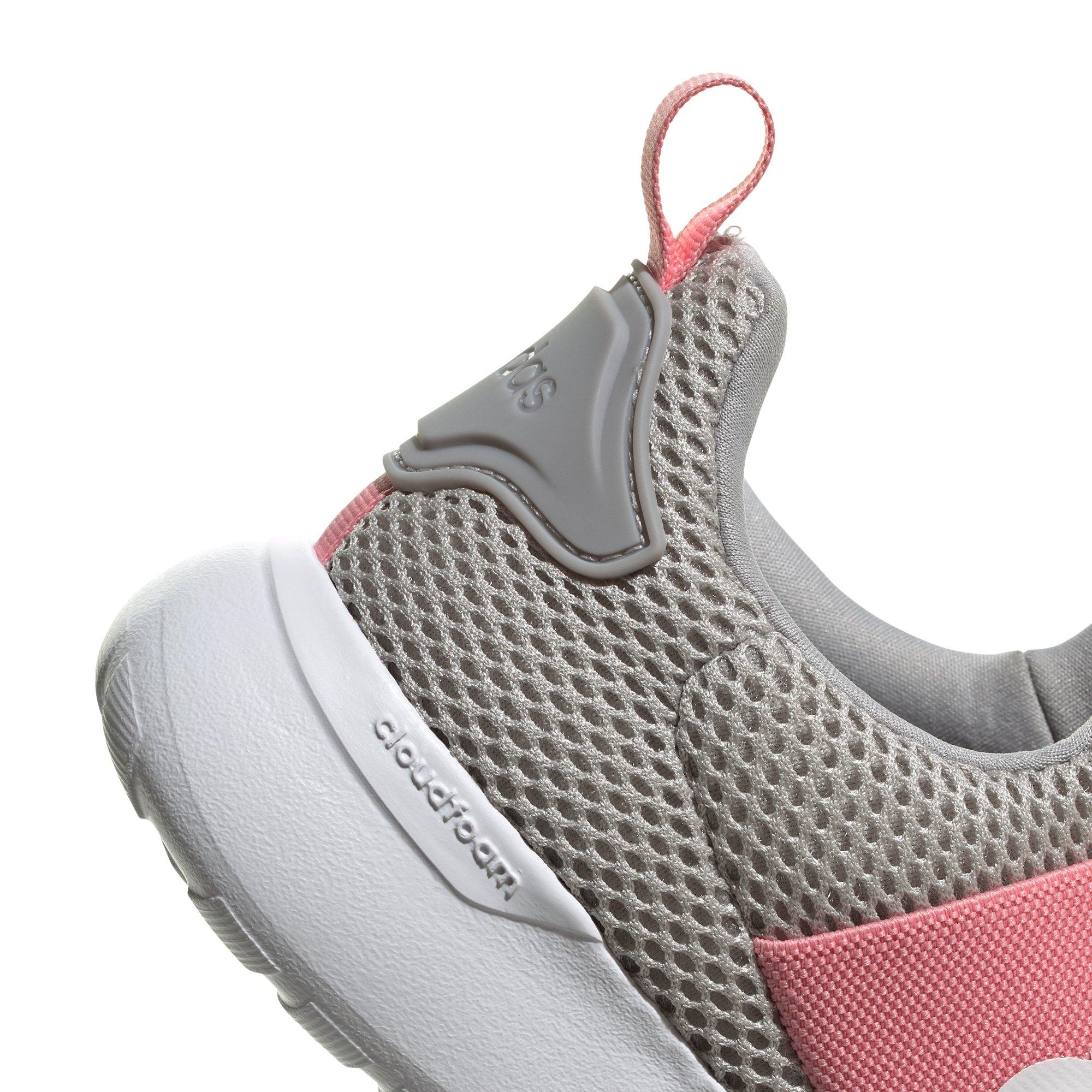 adidas Lite Racer Adapt 4.0 "Grey Two/Super Pop" Grade School Girls' Running Shoe - GREY Thumbnail View 8