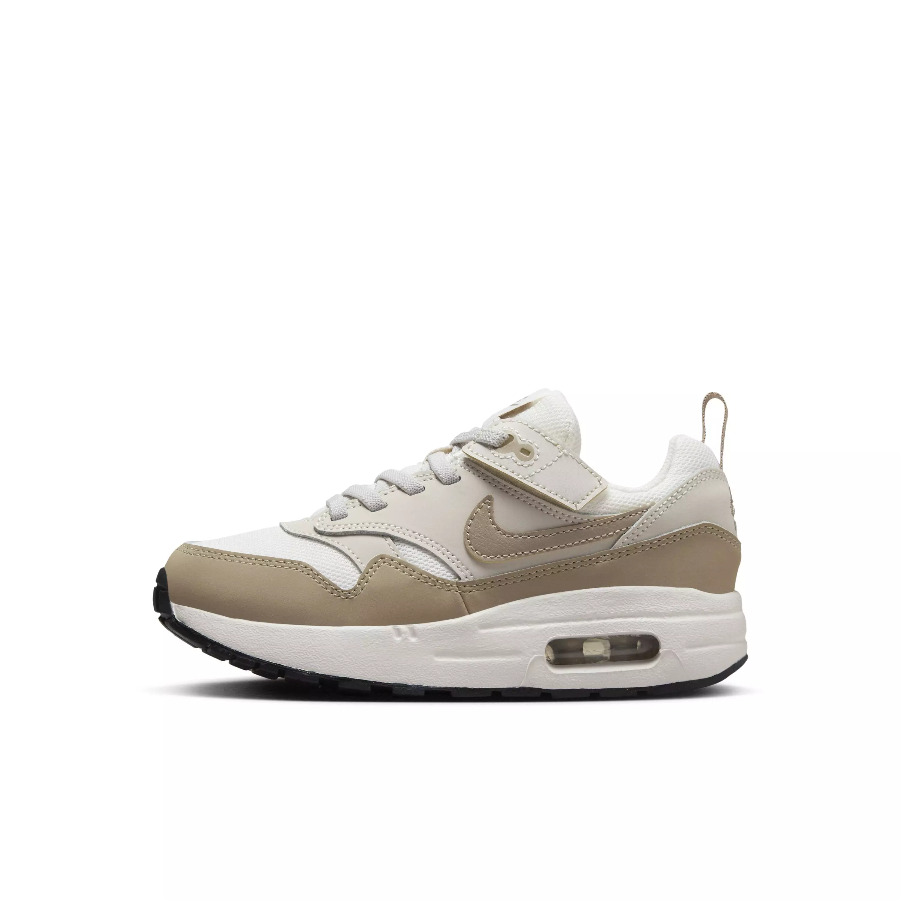 Nike Air Max 1 EasyOn "Phantom/Light Orewood Brown/Black/Khaki" Preschool Boys' Shoe - PHANTOM/LT BROWN/BLACK/KHAKI