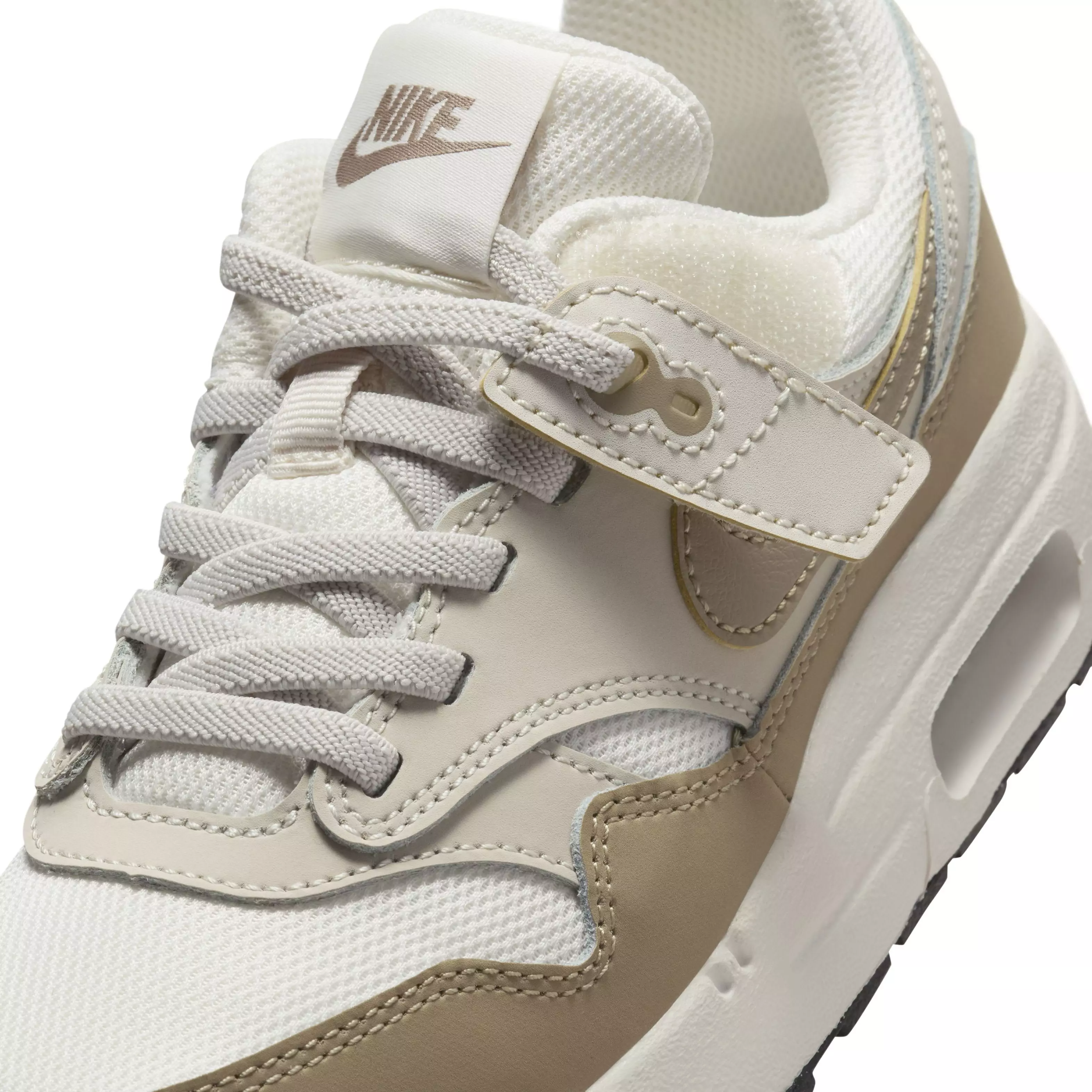 Nike Air Max 1 EasyOn "Phantom/Light Orewood Brown/Black/Khaki" Preschool Boys' Shoe - PHANTOM/LT BROWN/BLACK/KHAKI