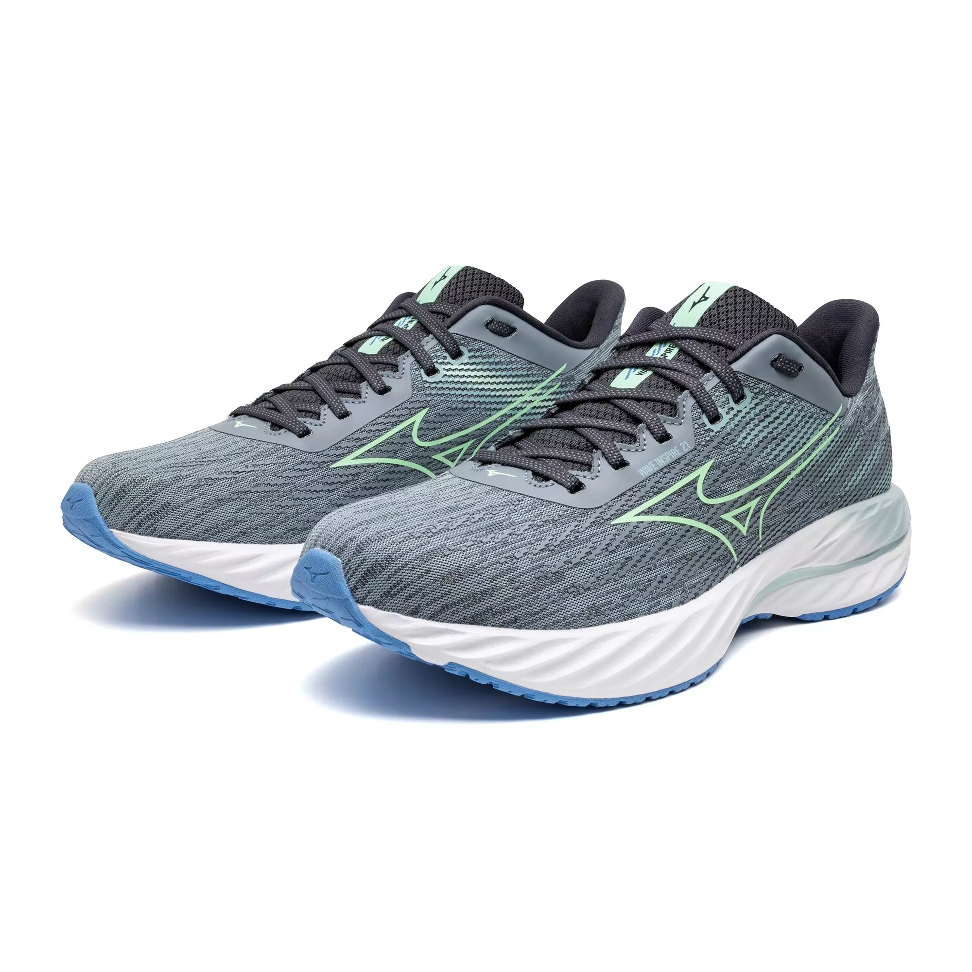 Mizuno Wave Inspire 21 "Tradewinds/Neo Mint" Men's Running Shoe - TRADEWINDS/MINT