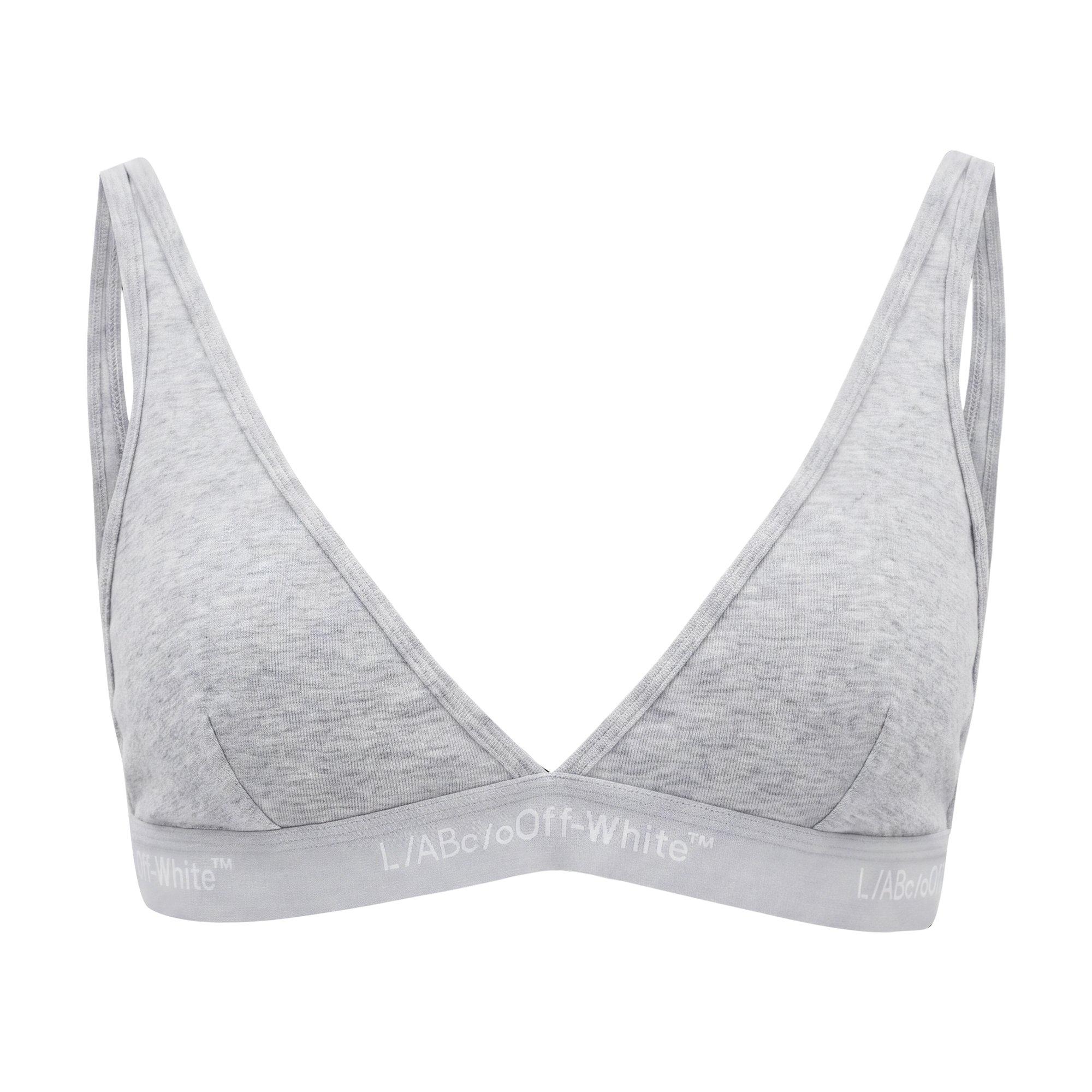 L/AB c/o Off-White Women&rsquo;s Curved Plunge V Bra - Grey - GREY