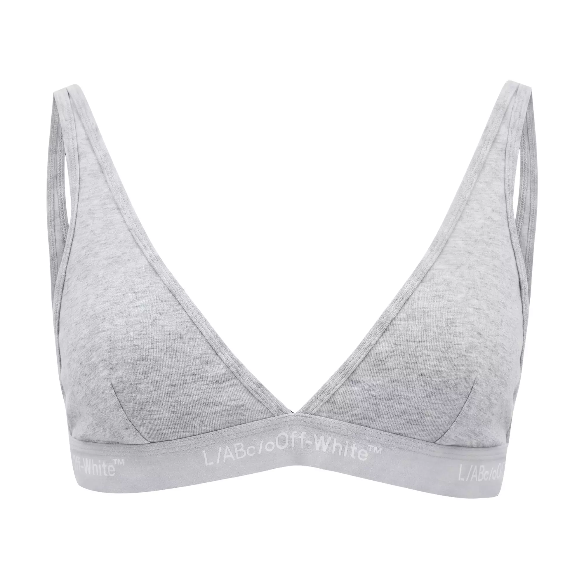 L/AB c/o Off-White Women&rsquo;s Curved Plunge V Bra - Grey - GREY