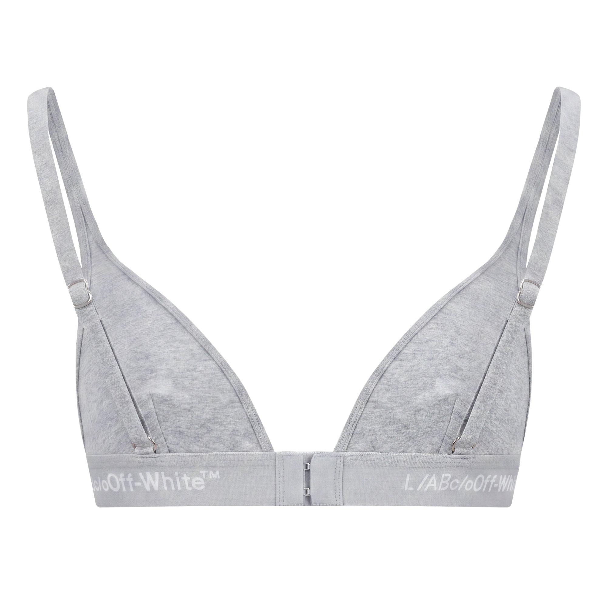 L/AB c/o Off-White Women&rsquo;s Curved Plunge V Bra - Grey - GREY