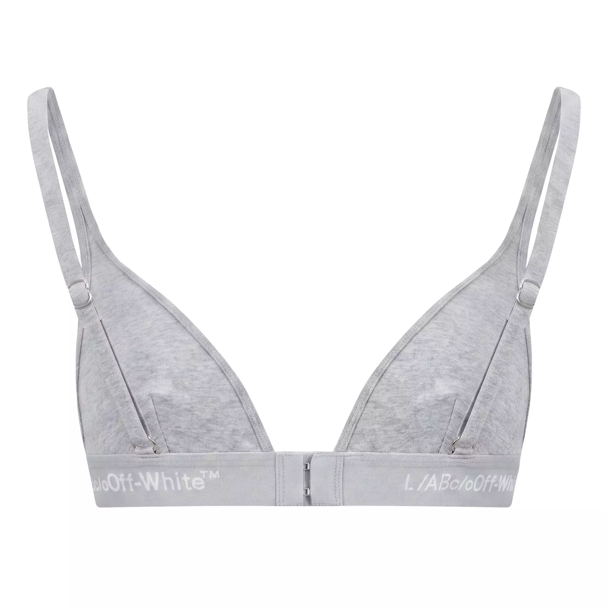 L/AB c/o Off-White Women&rsquo;s Curved Plunge V Bra - Grey - GREY