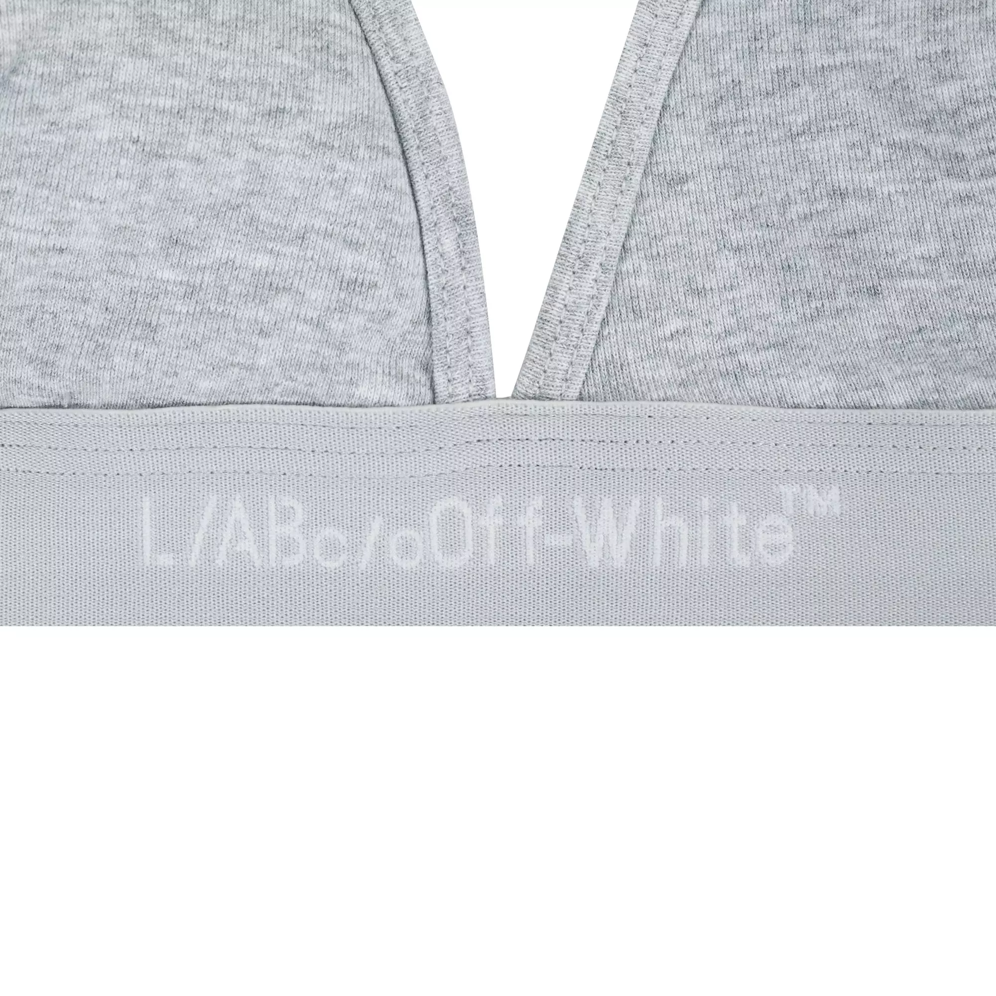 L/AB c/o Off-White Women&rsquo;s Curved Plunge V Bra - Grey - GREY
