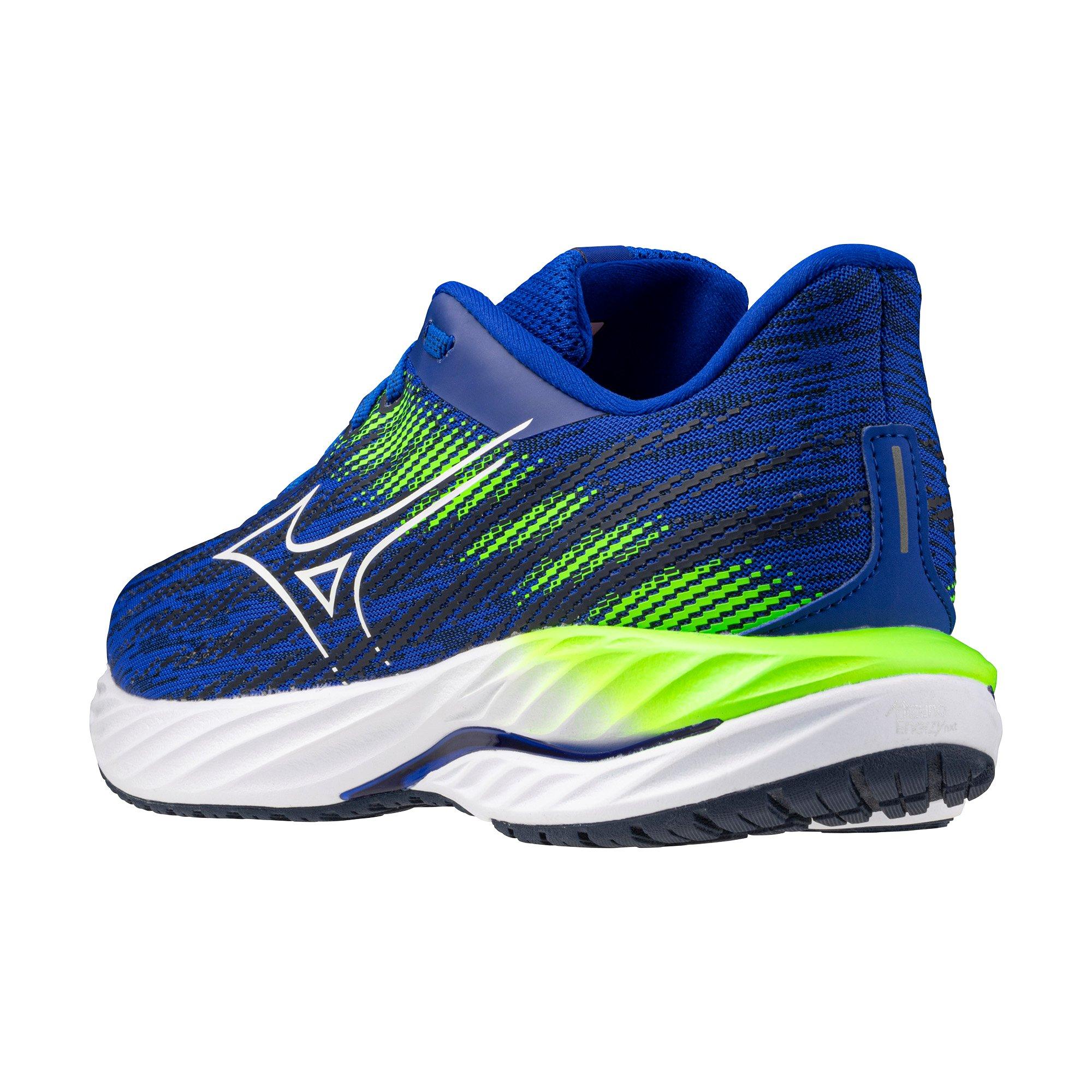 Mizuno Wave Inspire 21 "Reflex Blue/White" Men's Running Shoe - BLUE/WHITE Thumbnail View 4