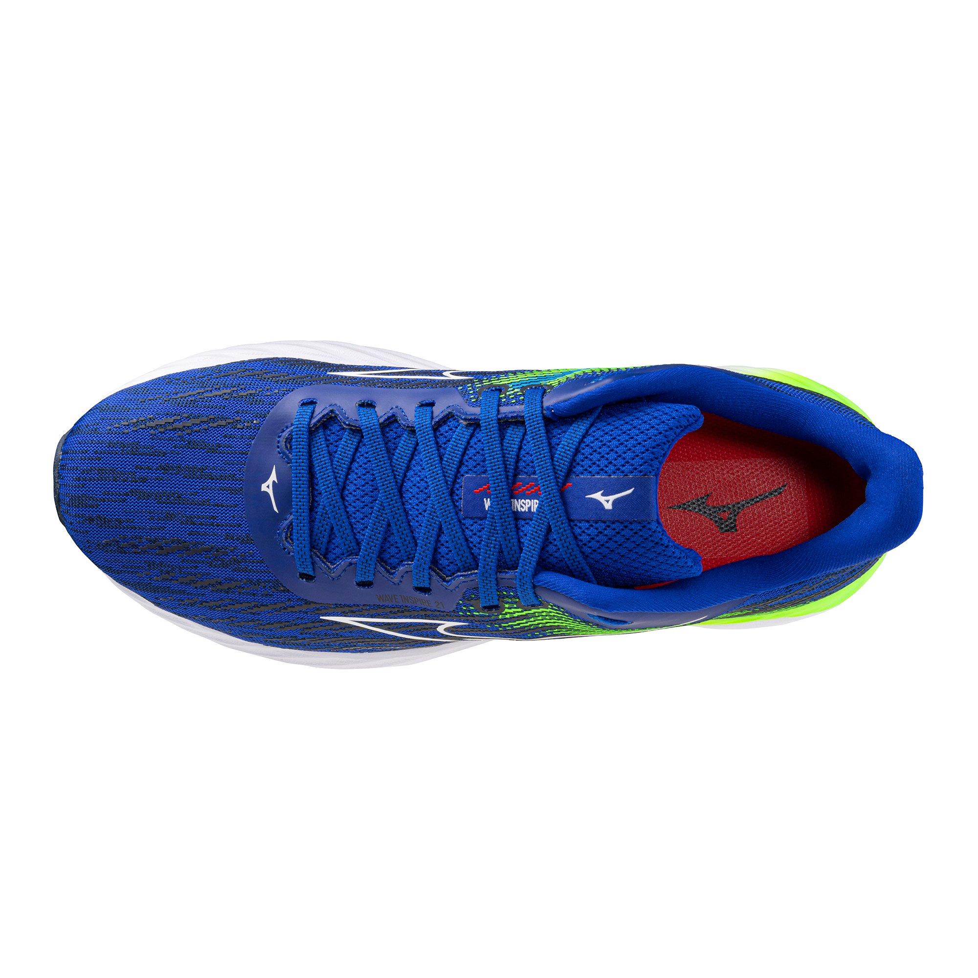 NEW MIZUNO men\'s wave inspire 21 running shoe in reflex blue/white Mizuno Wave Inspire 21 Running Shoes - Men main image 3