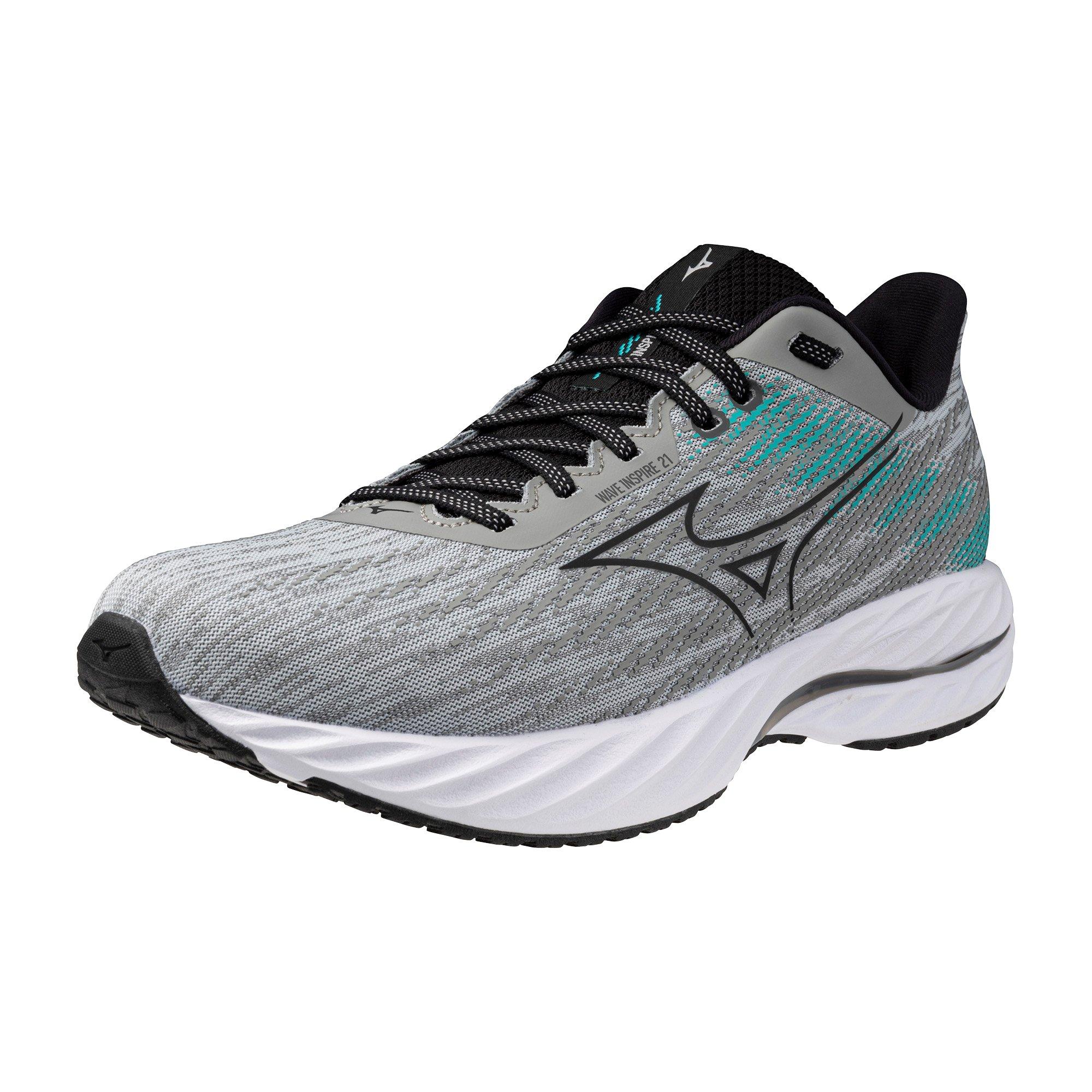 Mizuno Wave Inspire 21 "Ultimate Grey/Black" Men's Running Shoe - GREY/BLACK Thumbnail View 3