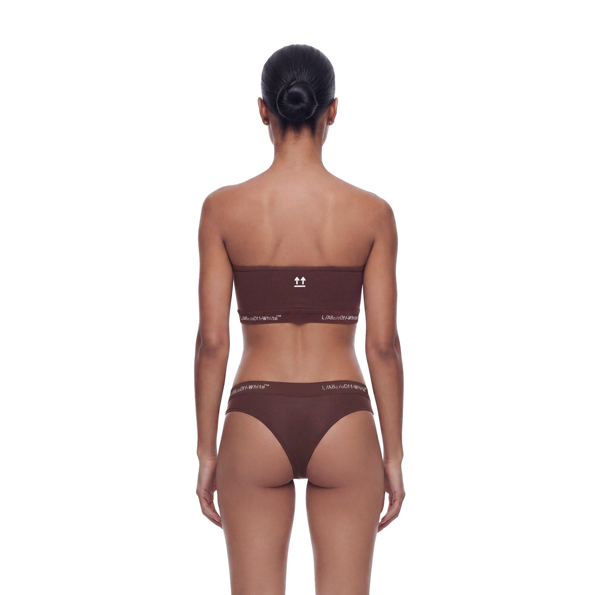 L/AB c/o Off-White Women&rsquo;s Strapless Bandeau Bra - Brown - BROWN