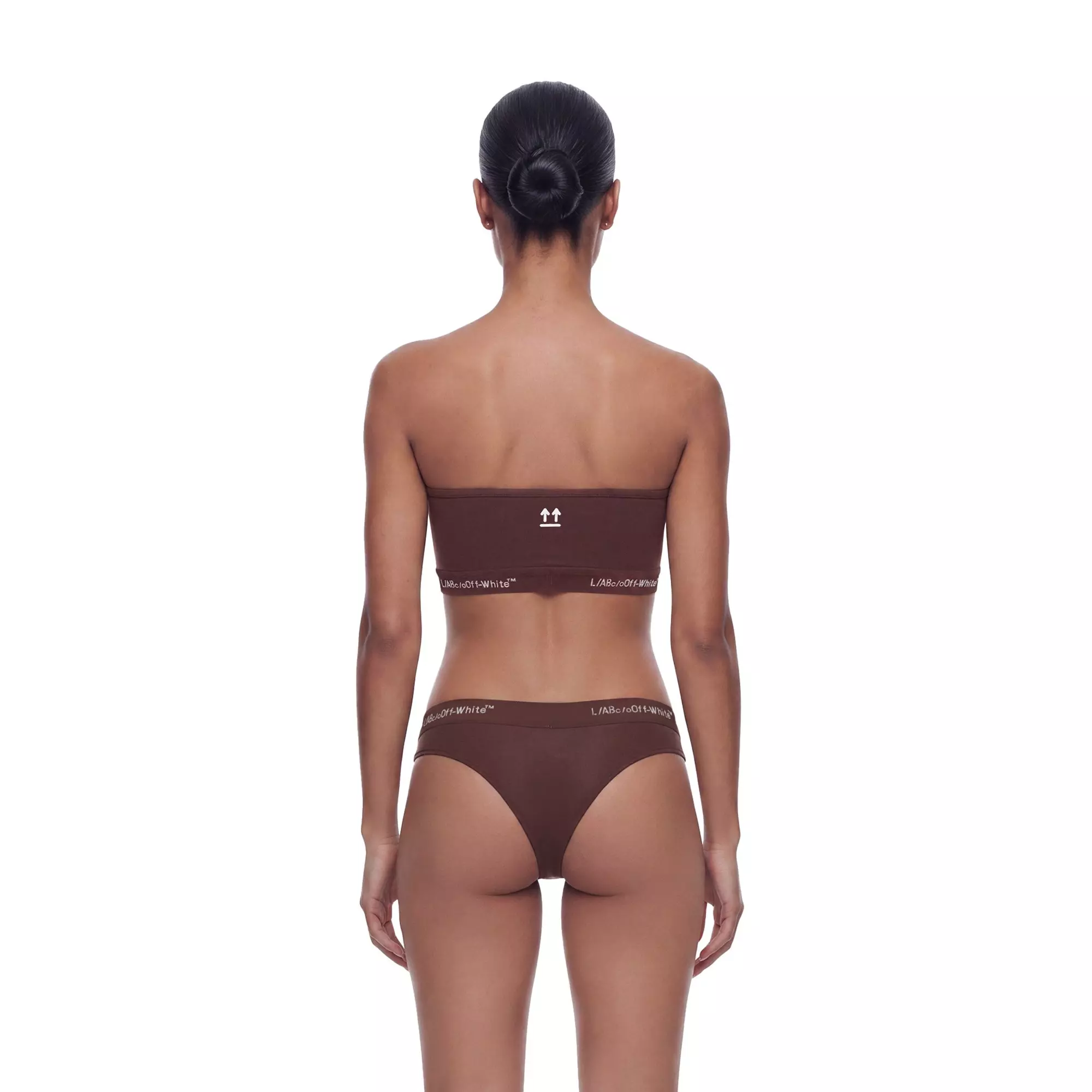 L/AB c/o Off-White Women&rsquo;s Strapless Bandeau Bra - Brown - BROWN